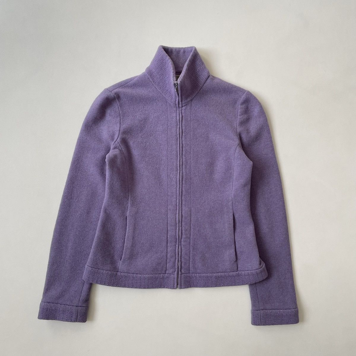 Miu Miu A/W 1999 Violet Wool Zip Front Jacket Size S / US 4 / IT 40 - 2 Thumbnail