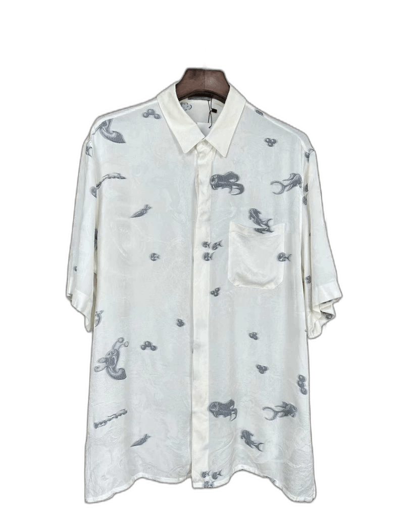 Dior Dior x Kenny Silk Ocean Short Sleeve Shirt Size M / US 6-8 / IT 42-44 - 1 Thumbnail