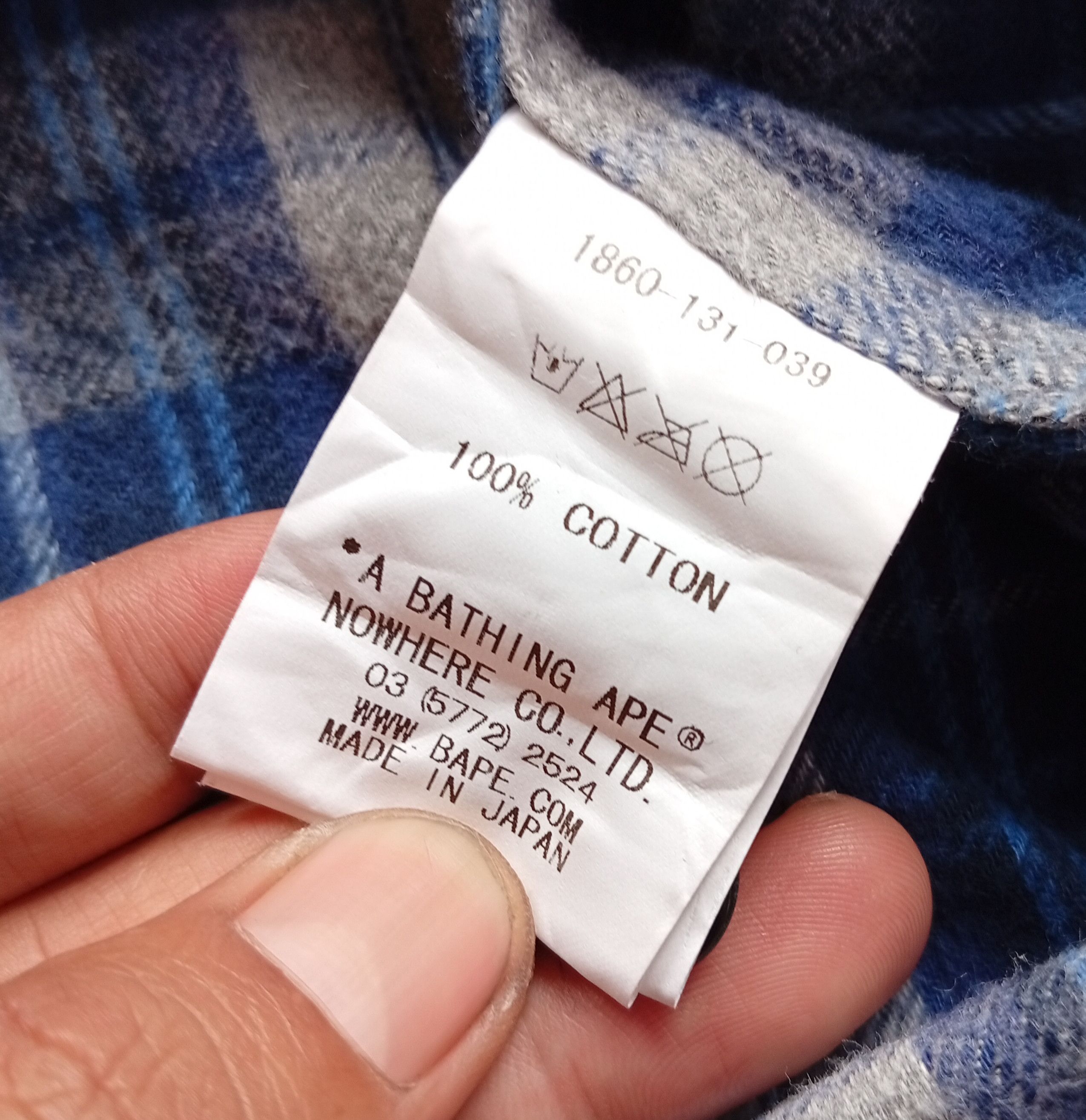 Bape plaid flanel shirt Size US S / EU 44-46 / 1 - 9 Thumbnail