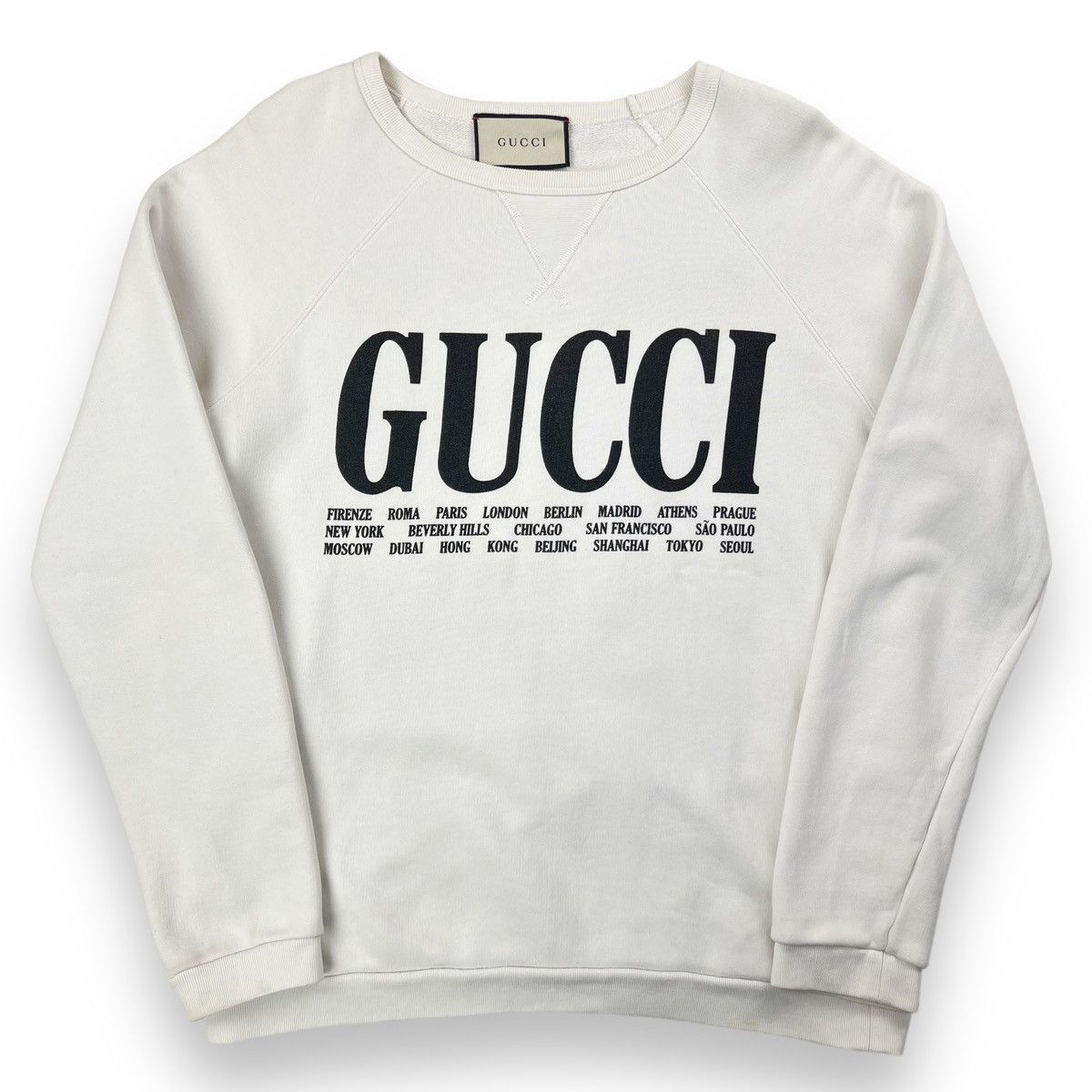 Gucci Gucci Cities White Sweatshirt Size US S / EU 44-46 / 1 - 2 Thumbnail