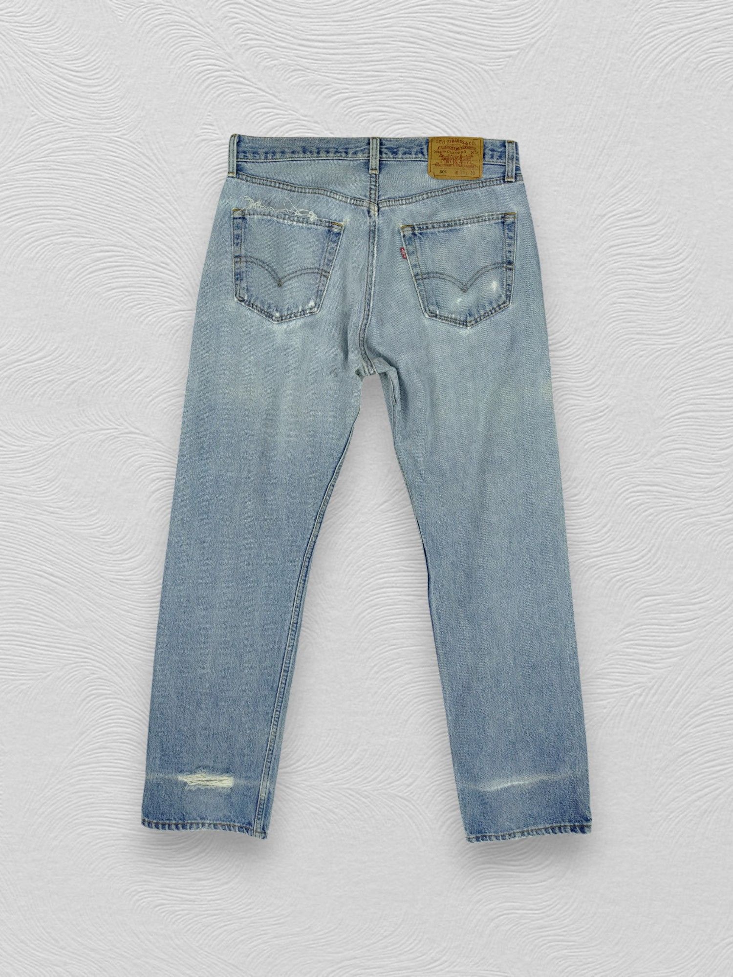 Levi's 90s Light Wash Vintage Levi's 501 USA 33x31 Denim -JN880 Size US 33 - 2 Thumbnail