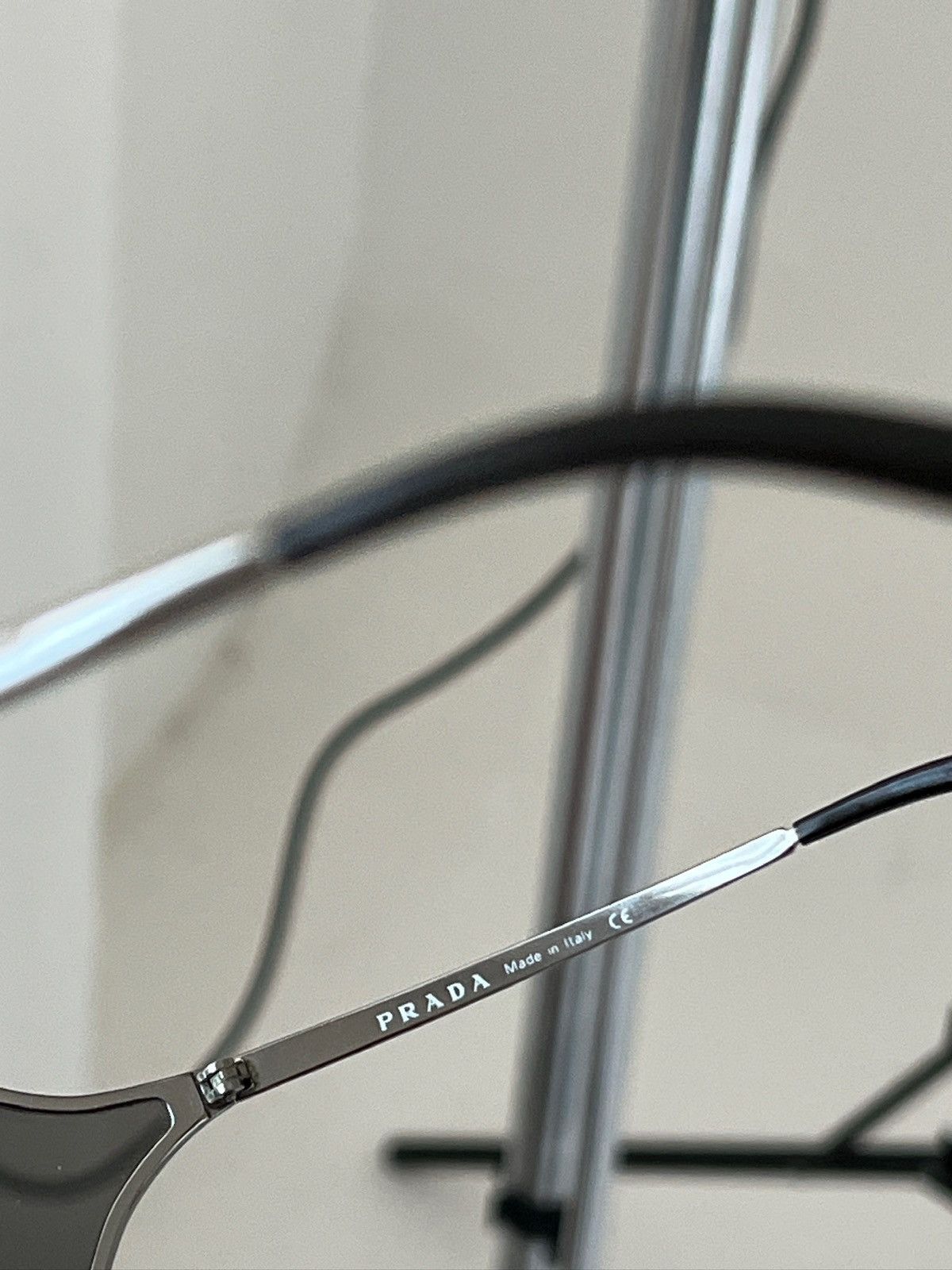 Prada PRADA 2004 Sunglasses Rimless Sport Metal Frame Shield R Size ONE SIZE - 10 Thumbnail