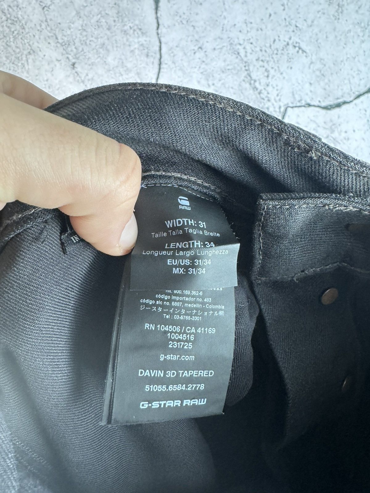 G-Star G-Star RAW 31x34 Davin 3D Tapered Jeans Pants Size US 32 / EU 48 - 5 Thumbnail