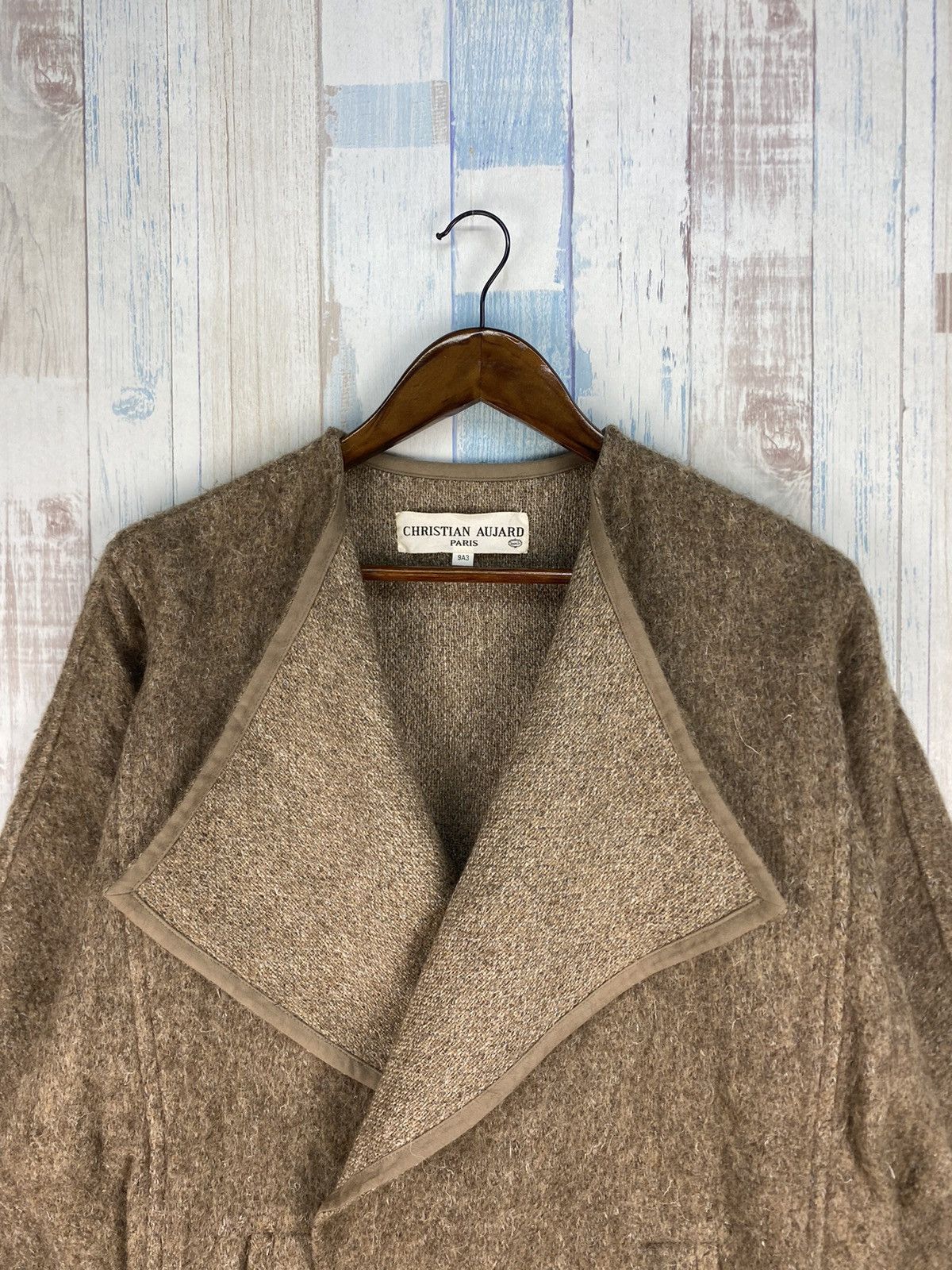 Designer × Vintage Vintage Christian Aujard Paris Wool Cardigan Jacket Size US L / EU 52-54 / 3 - 4 Thumbnail