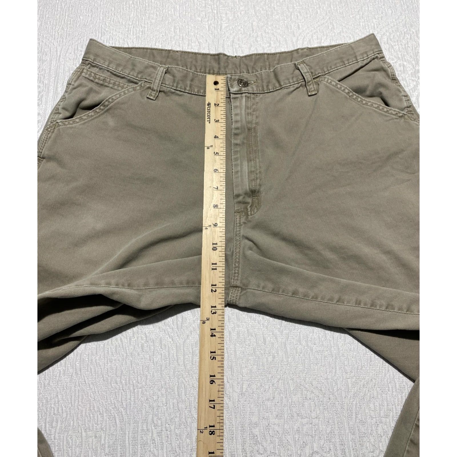 Wrangler Wrangler Mens Pants Carpenter Workwear 36x30 Khaki Beige Cotton Canvas Relaxed Fit 940R0BH Mens Size US 36 / EU 52 - 4 Thumbnail