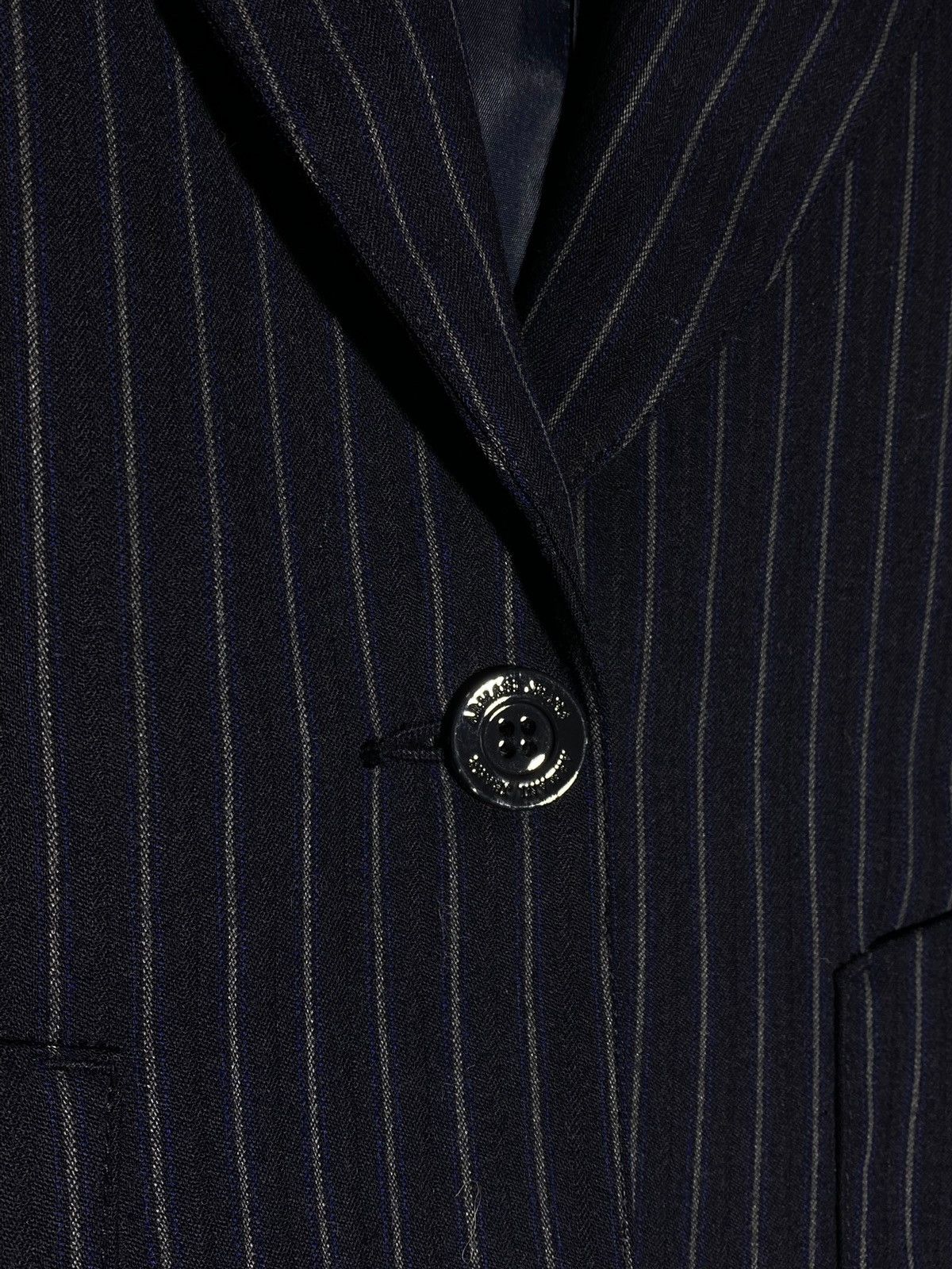 Armani Vintage Armani Jeans Wool Striped Suit Balzer + Pants Womens Size M / US 6-8 / IT 42-44 - 7 Thumbnail