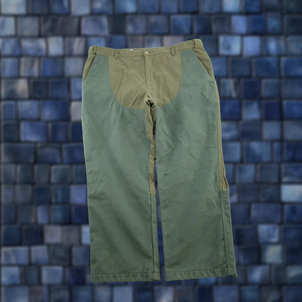 Vintage LL Bean Pants 42x29 Green Upland Briar Field Double Front Brush Guard Hunt READ Pants Green 42x29 Casual Workwear Mens Size US 42 / EU 58 - 1 Thumbnail