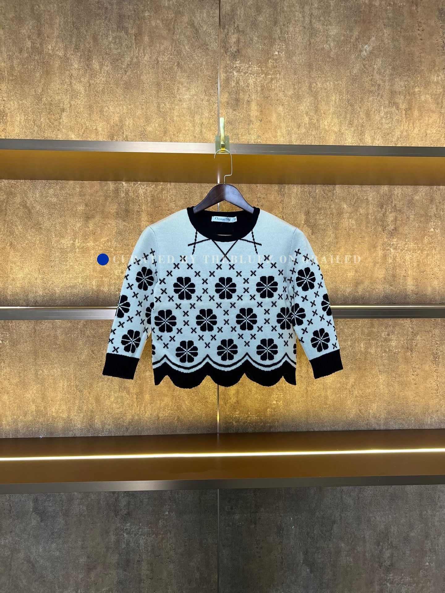Dior Dior Four-Leaf Clover Wool Knit Short Sleeve Size S / US 4 / IT 40 - 1 Thumbnail