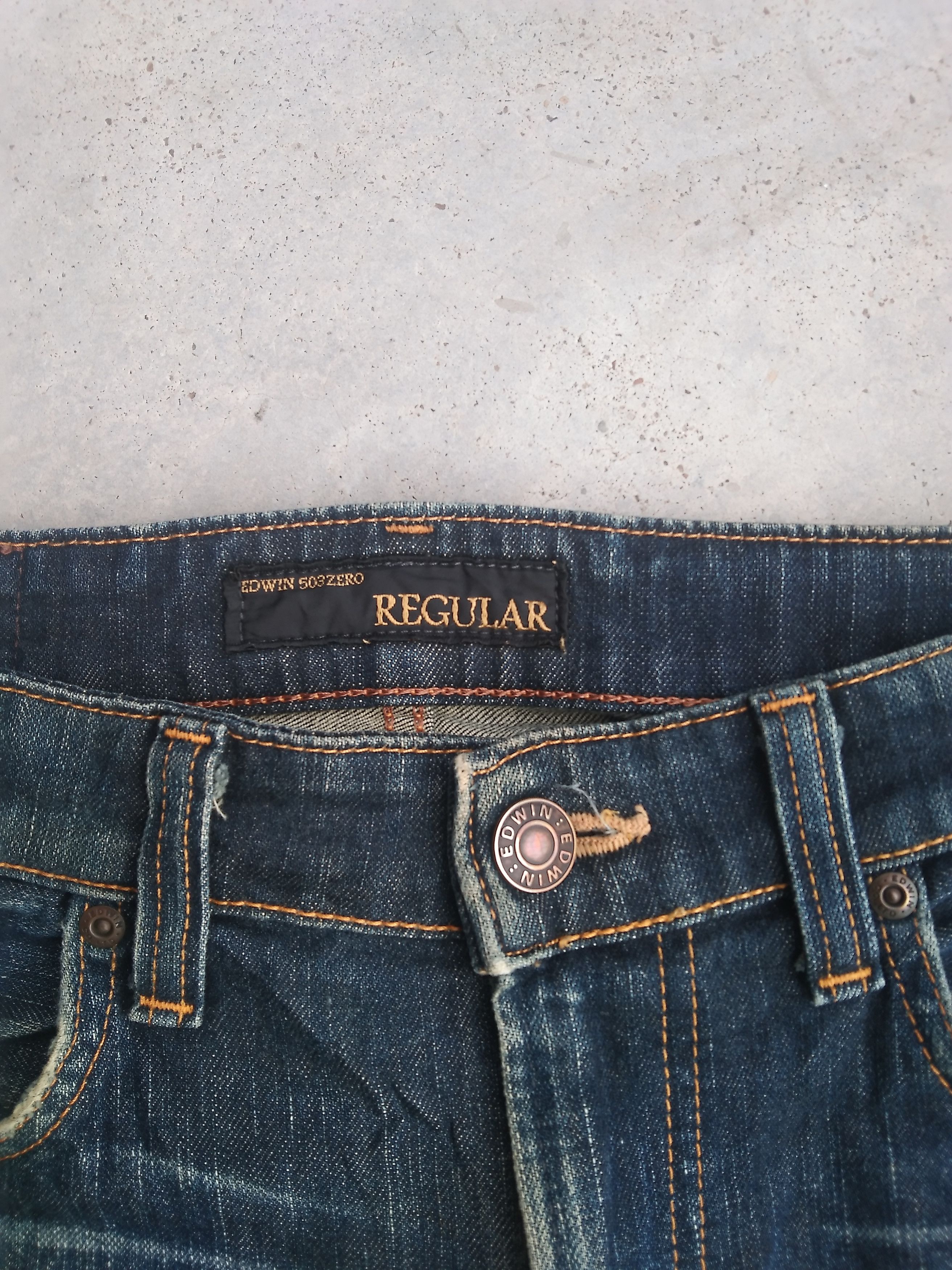 Edwin Vintage Edwin Rusty Wash Distressed Jeans 30x30 Size US 30 / EU 46 - 4 Thumbnail