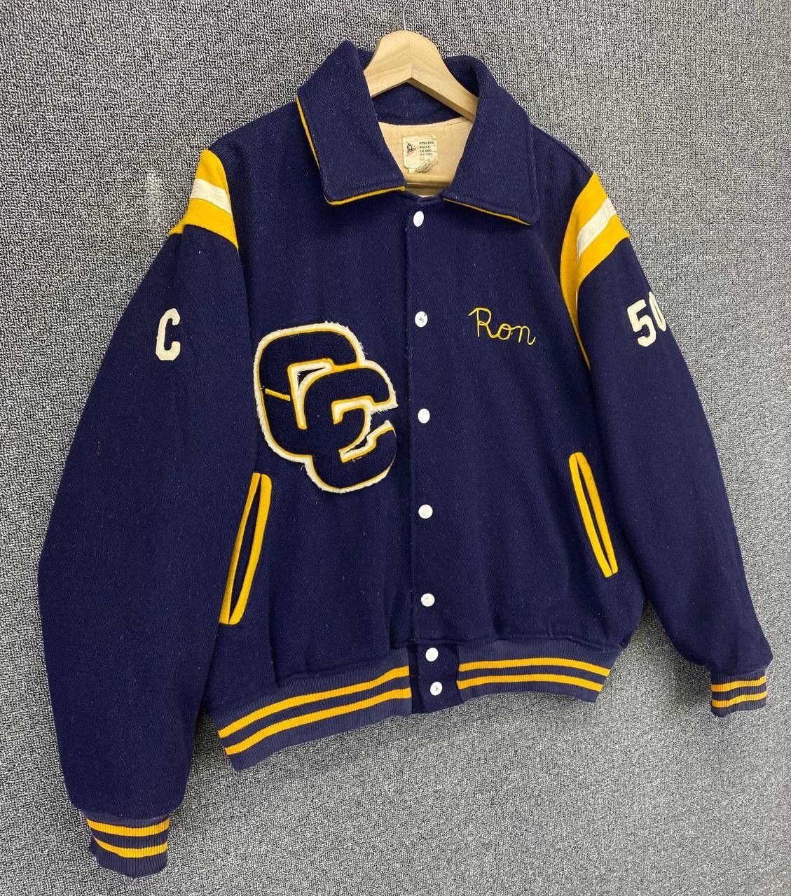 Vintage Vintage 70s Felco Cedar Cliff Wool Varsity Jacket Size US M / EU 48-50 / 2 - 7 Thumbnail