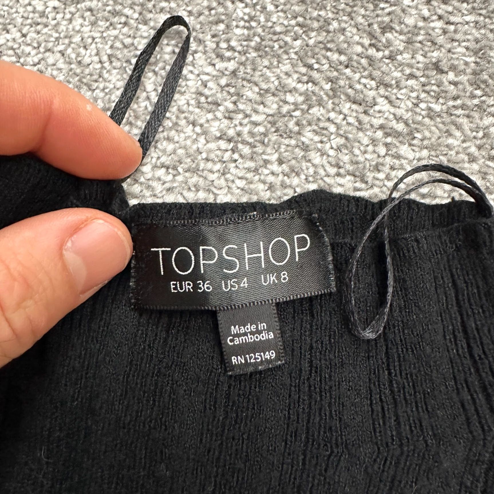Topshop Topshop Sweater Womens 4 Black Mock Neck Knit Pullover Casual Knitwear Size S / US 4 / IT 40 - 6 Thumbnail