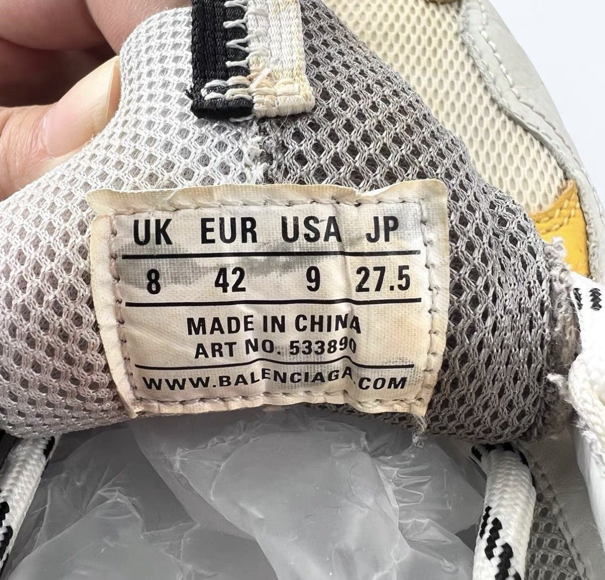 Balenciaga Balenciaga Triple S Men's Dad Shoes Yin-Yang Color Block K12 Size US 8.5 / EU 41-42 - 6 Thumbnail