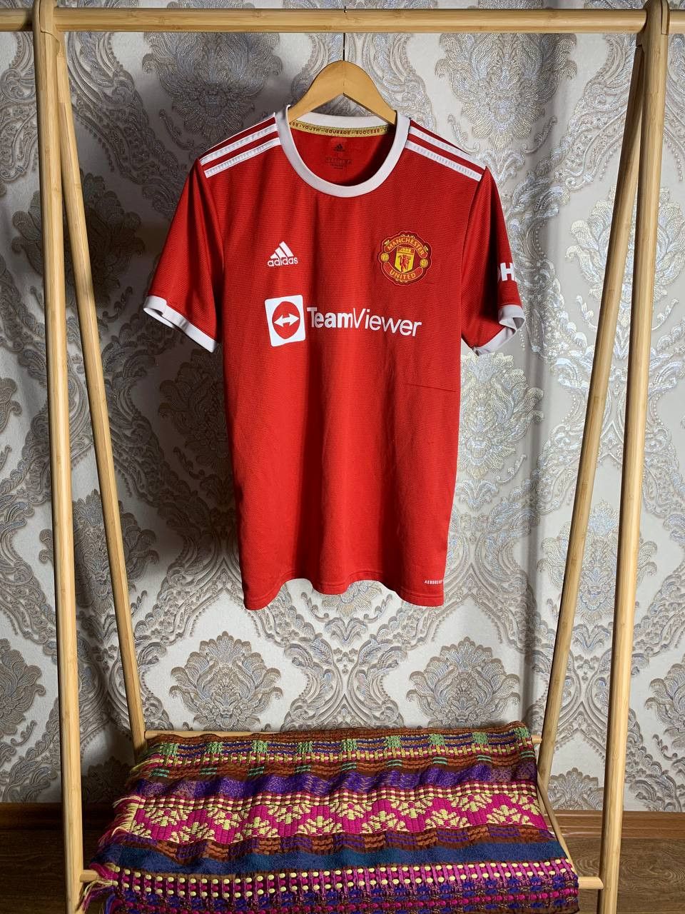 Adidas Vintage Adidas FC Manchester United England Soccer Jersey Size US L / EU 52-54 / 3 - 1 Thumbnail