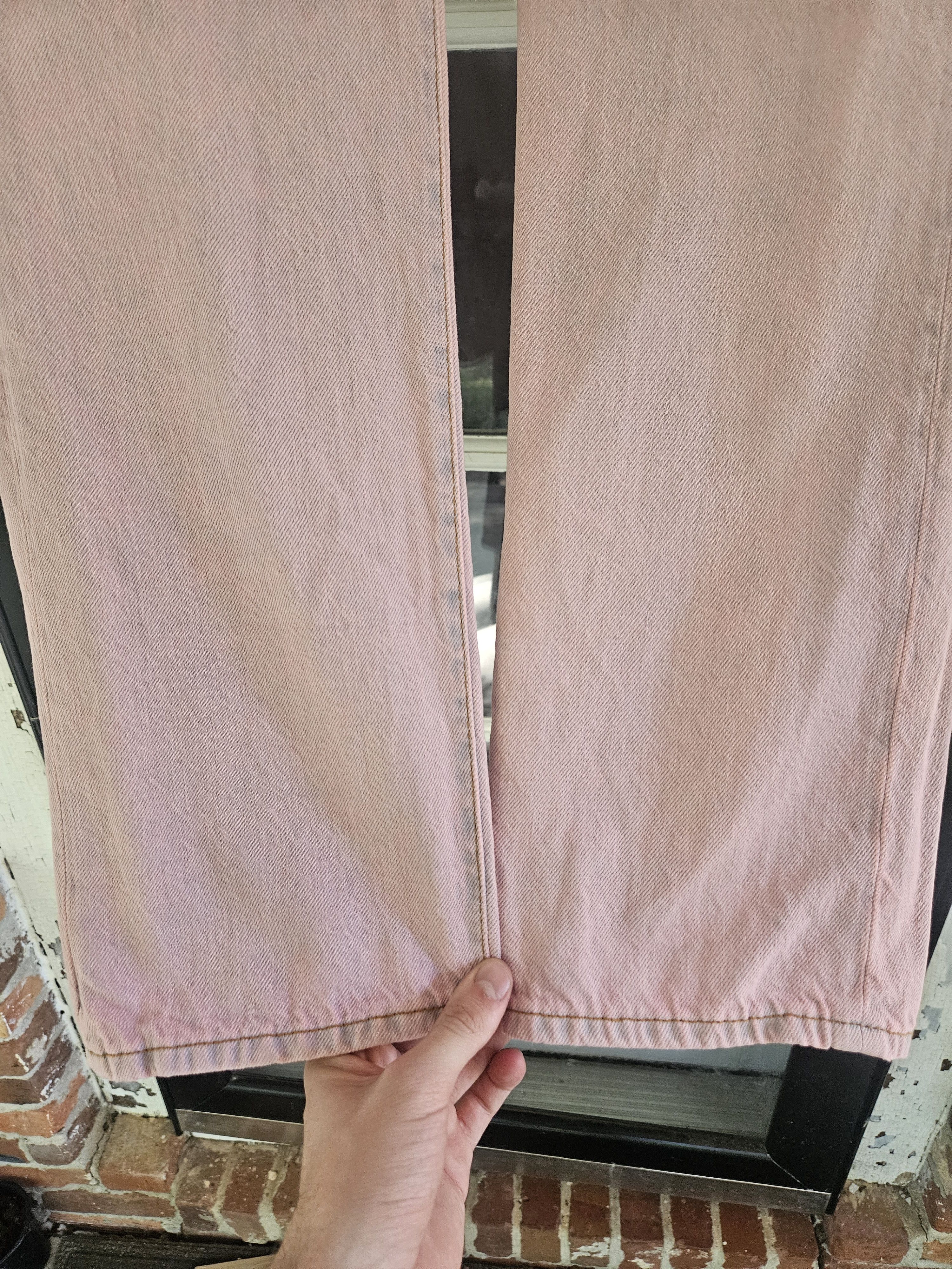 Acne Studios Blå Konst 1997 Pink Chalk A00048 Patch Denim Jeans Size US 34 / EU 50 - 8 Thumbnail