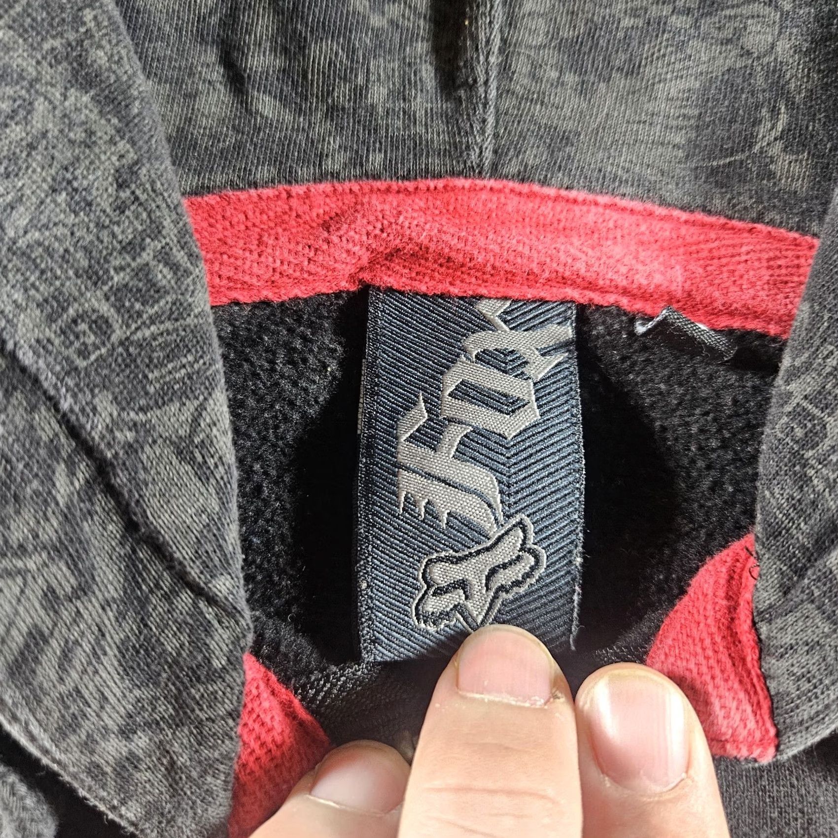 Fox Racing VINTAGE Fox Full Zip Hoodie Mens S Black Grunge Racing 90s Y2K Cyber Size US S / EU 44-46 / 1 - 4 Thumbnail