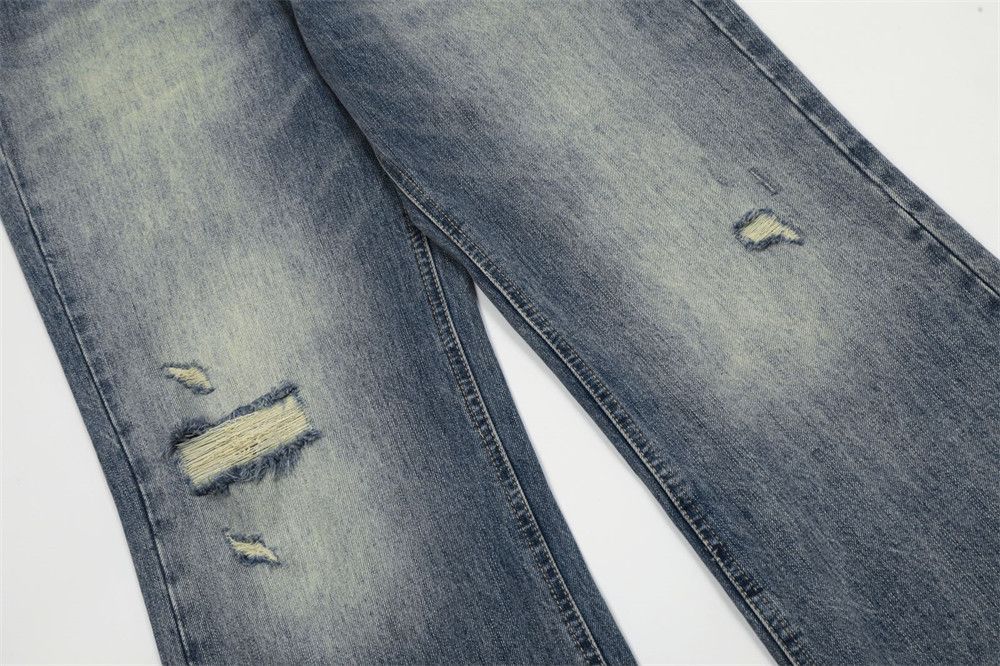 Japanese Brand × Jean Men's hippie distressed loose washed ripped bootcut jeans Size US 32 / EU 48 - 6 Thumbnail