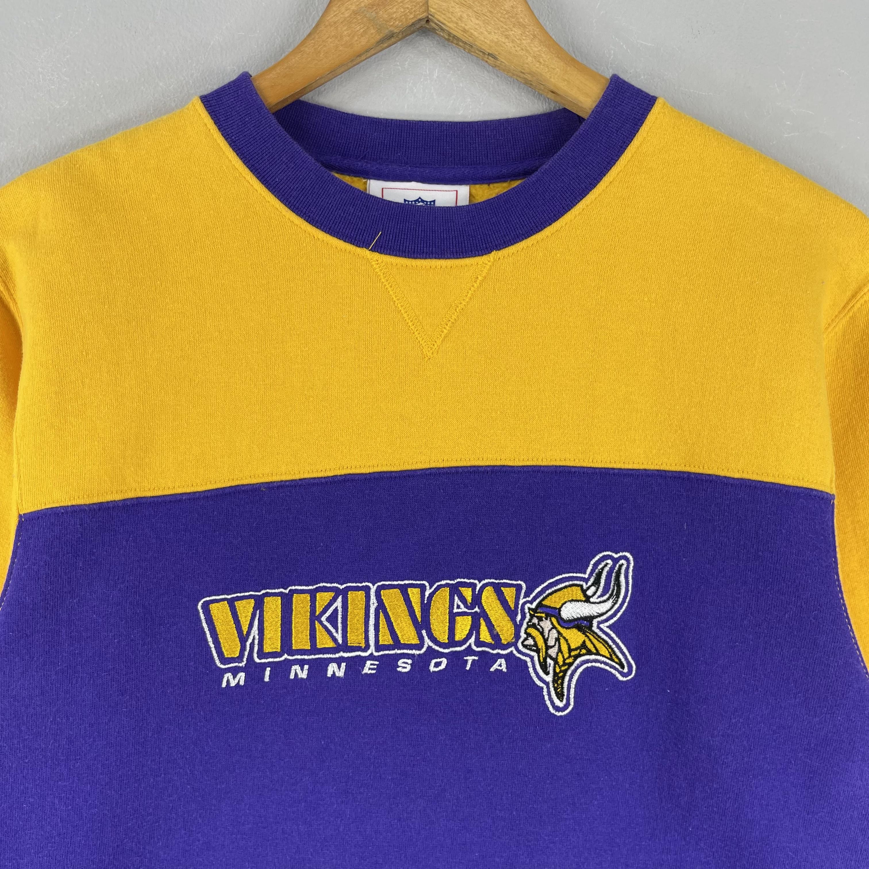 NFL Vintage Y2K Minnesota VIKINGS Nfl Embroidery Sweatshirt Size US S / EU 44-46 / 1 - 2 Thumbnail