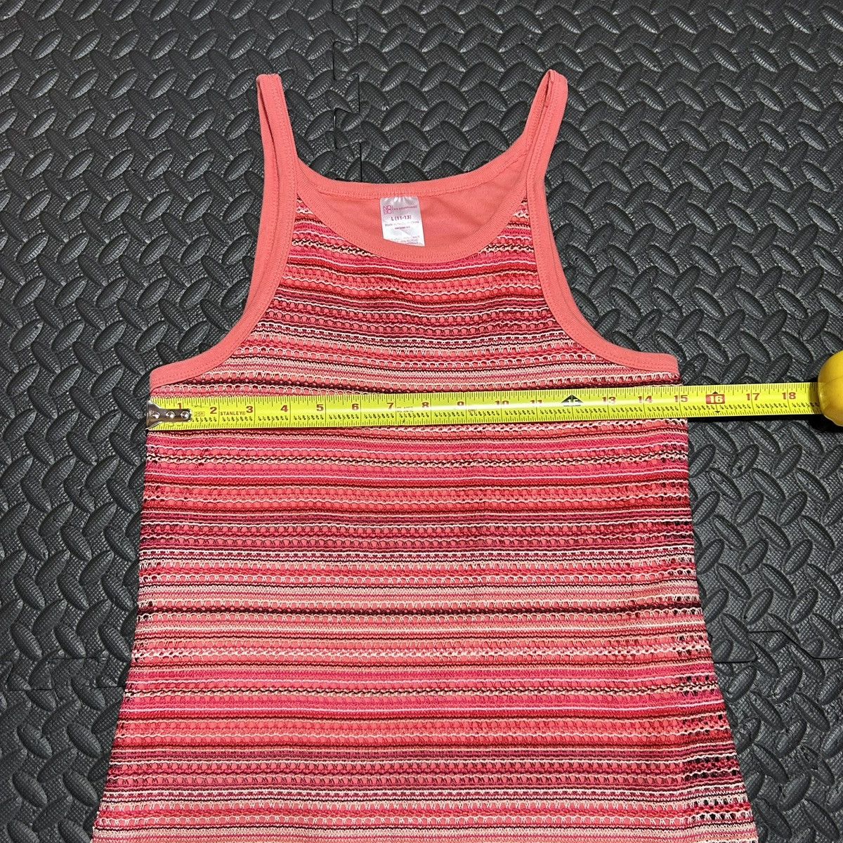 Other No Boundaries Midi Dress Striped Knit Tank Pink Womens Large Size L / US 10 / IT 46 - 4 Thumbnail