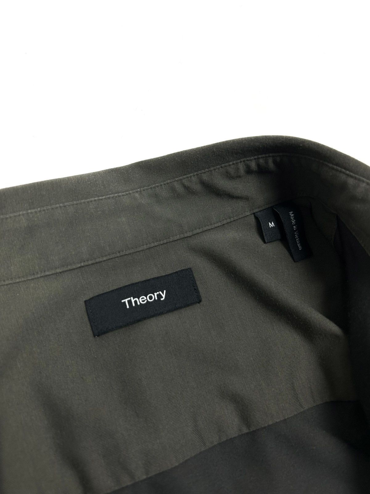 Theory Theory Short Sleeve Button-Up Shirt Green Japanese Style M Size US M / EU 48-50 / 2 - 12 Thumbnail