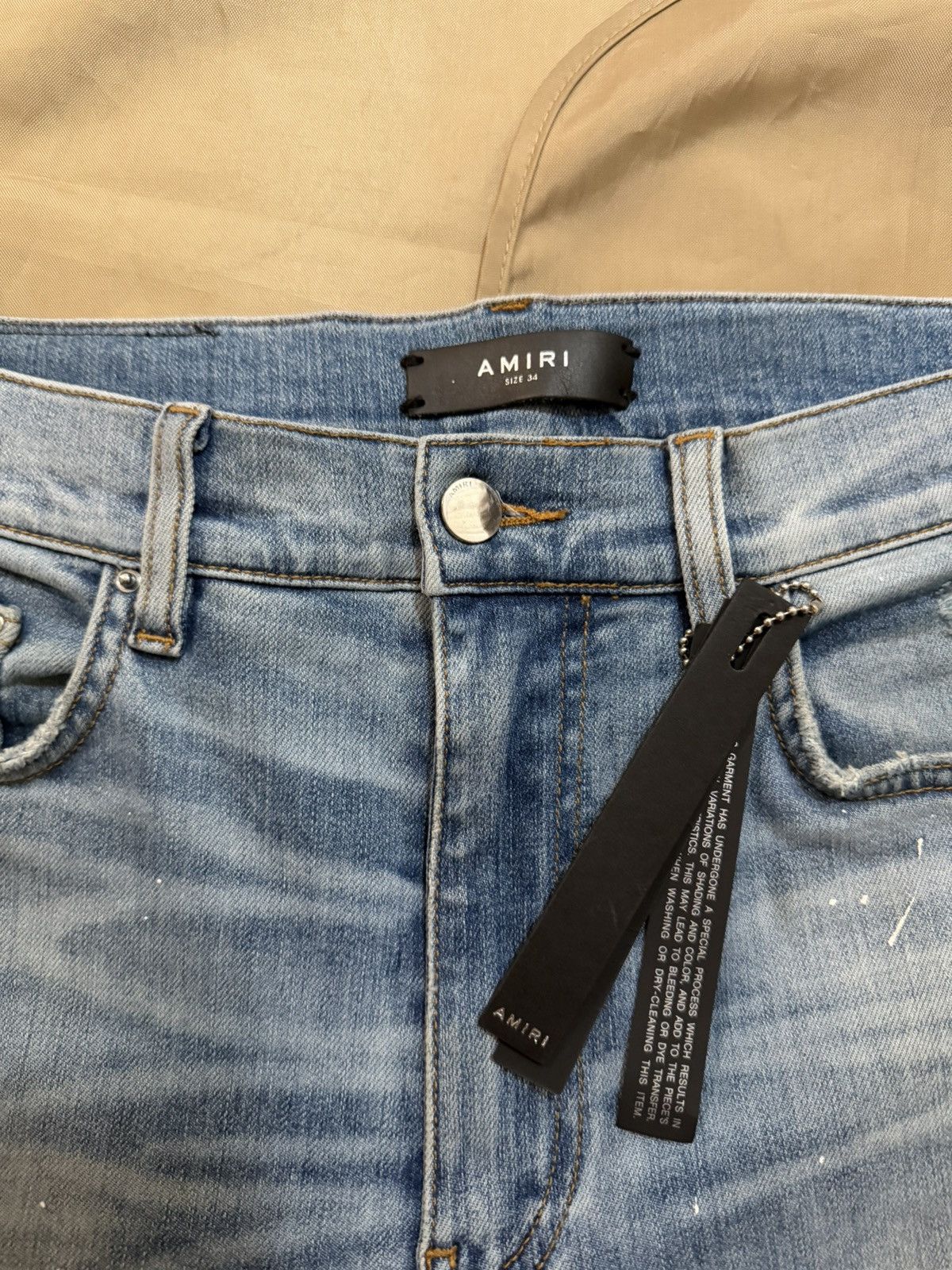 Amiri Amiri Distressed Palm Tree Denim size 34 Size US 34 / EU 50 - 2 Thumbnail