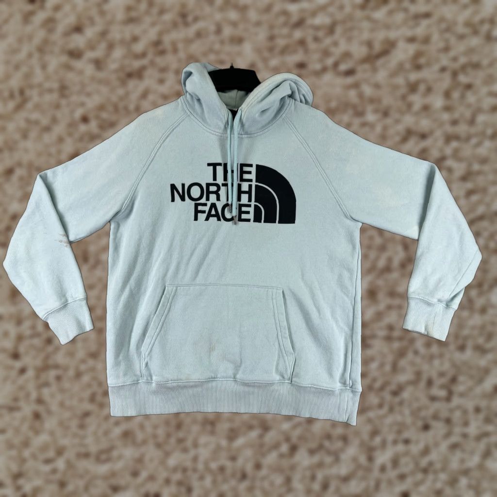 The North Face The North Face Hoodie Womens M Blue Pullover Sweatshirt Cotton Blend Logo Pocket Regular Size M / US 6-8 / IT 42-44 - 1 Thumbnail