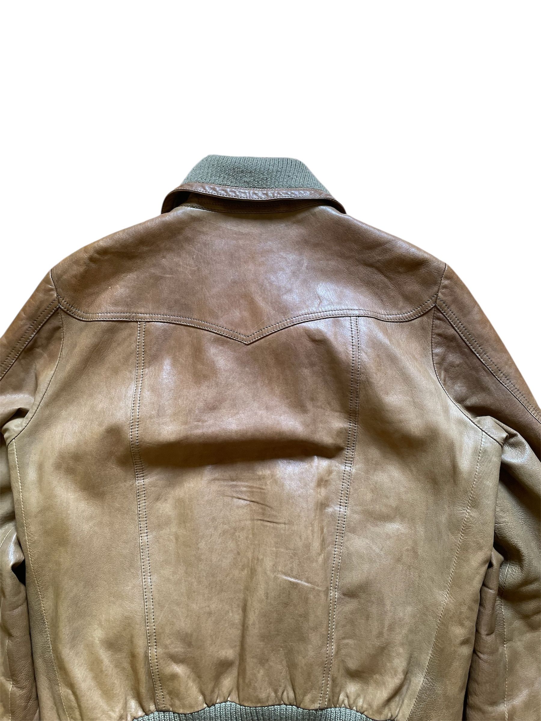 Burberry Burberry Leather Avirex Bomber Jacket Size US L / EU 52-54 / 3 - 14 Thumbnail