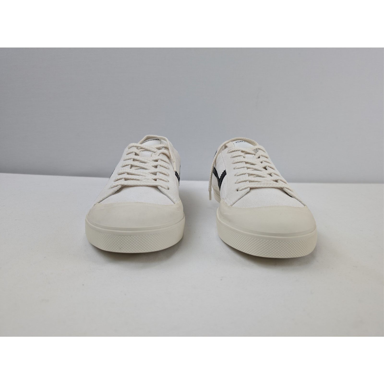 Tom Ford o1rshd1 Jarvis leather low-top sneakers in white/black Size US 8 / EU 41 - 7 Thumbnail