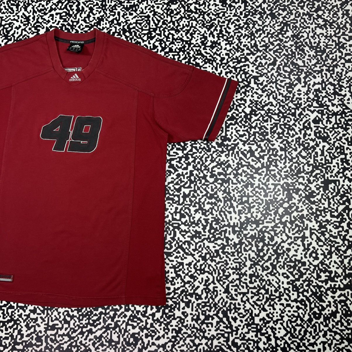 Adidas Vintage Y2K Adidas 49 Logo Retro Rugby Style Sport T-shirt Size US S / EU 44-46 / 1 - 4 Thumbnail