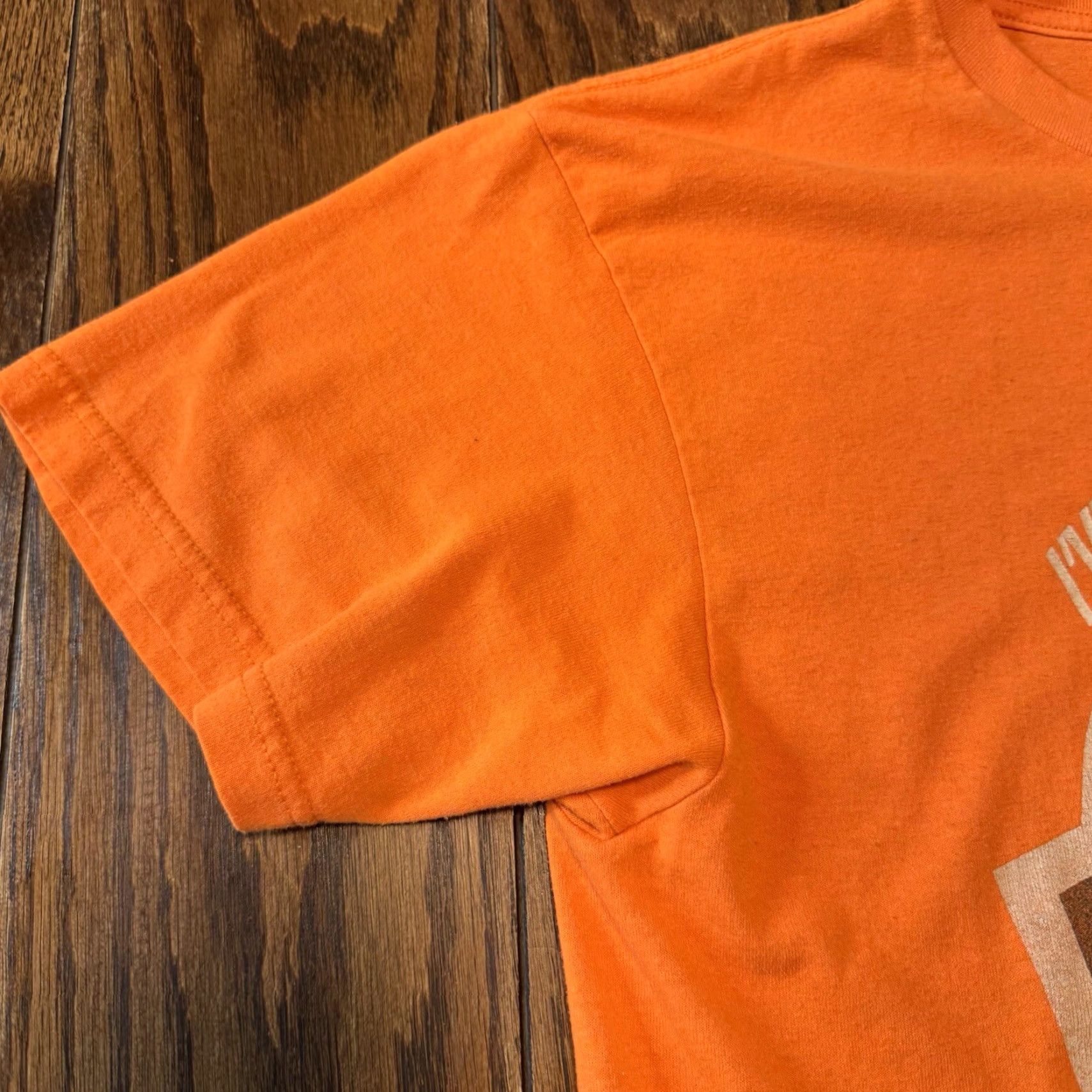 Champion VINTAGE Optima Wheaties T-Shirt Breakfast of Champions 90s Crew Neck Short Sleeve M Orange Mens Size US M / EU 48-50 / 2 - 4 Thumbnail