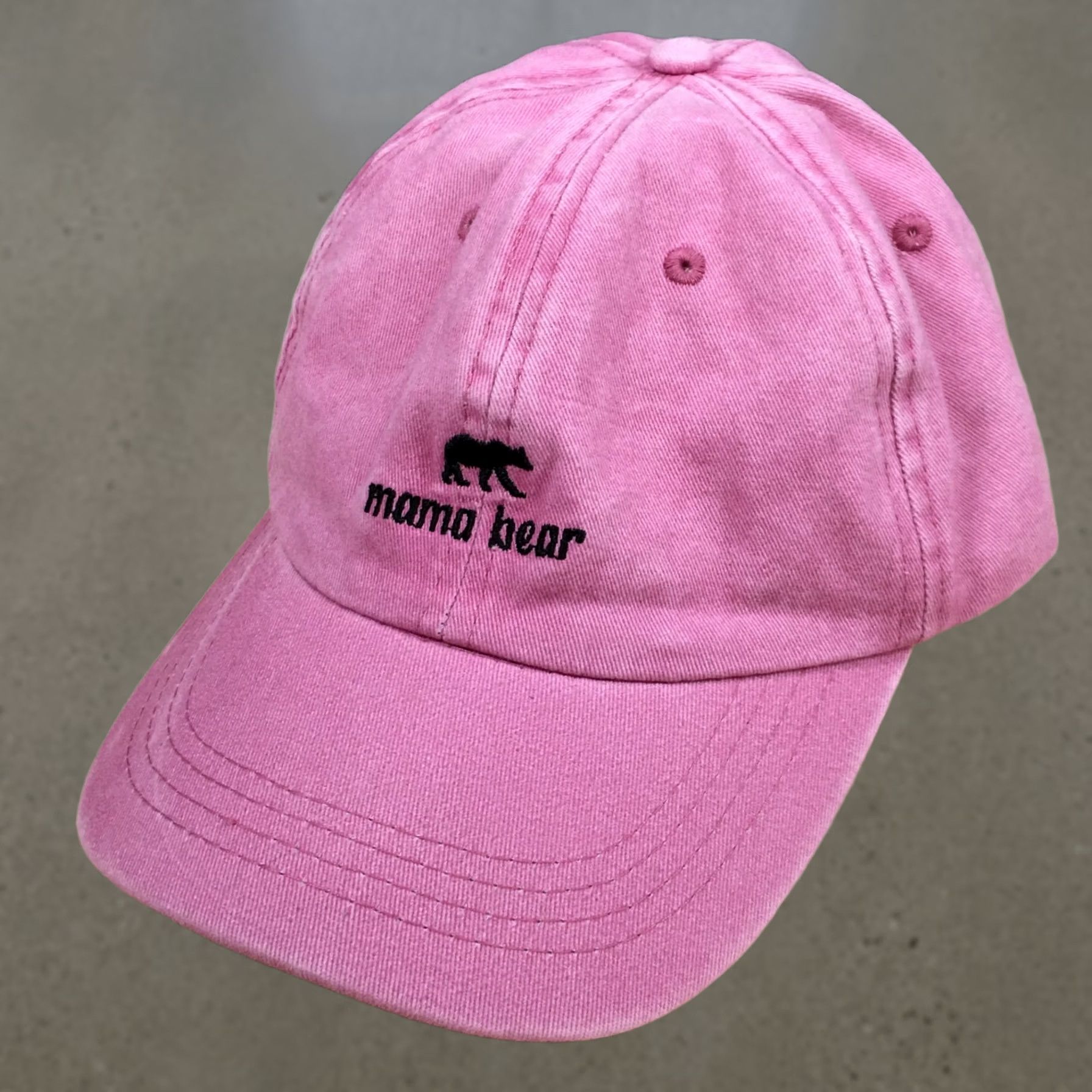 Logo 7 Pacific Brim Mama Bear Baseball Cap Womens Pink OS Curved Brim Embroidered Logo Size ONE SIZE - 1 Thumbnail