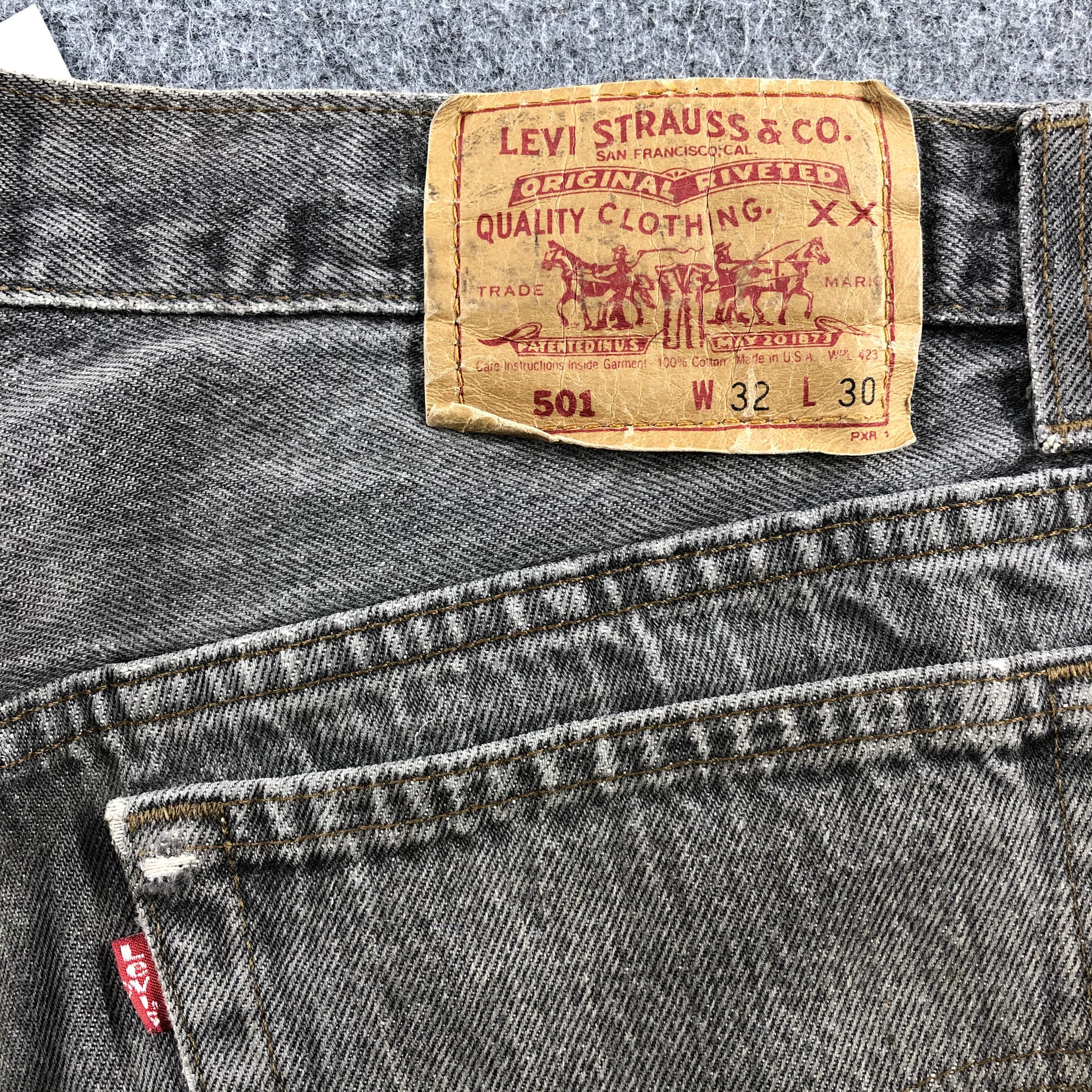 Levi's × Vintage Vintage 90s Sunfaded Levis 501 Jeans-JM903 Size US 33 - 6 Thumbnail