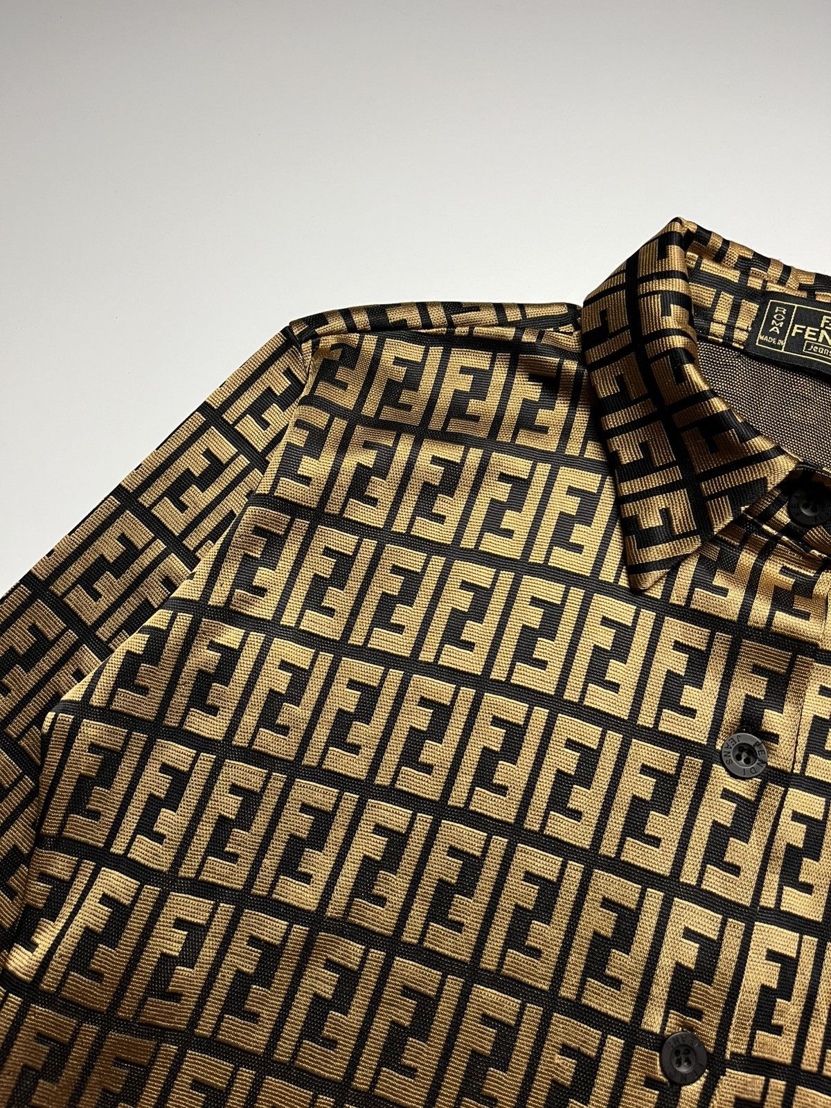 Fendi Vintage Fendi Zucca Monogram Shirt Size M / US 6-8 / IT 42-44 - 8 Thumbnail