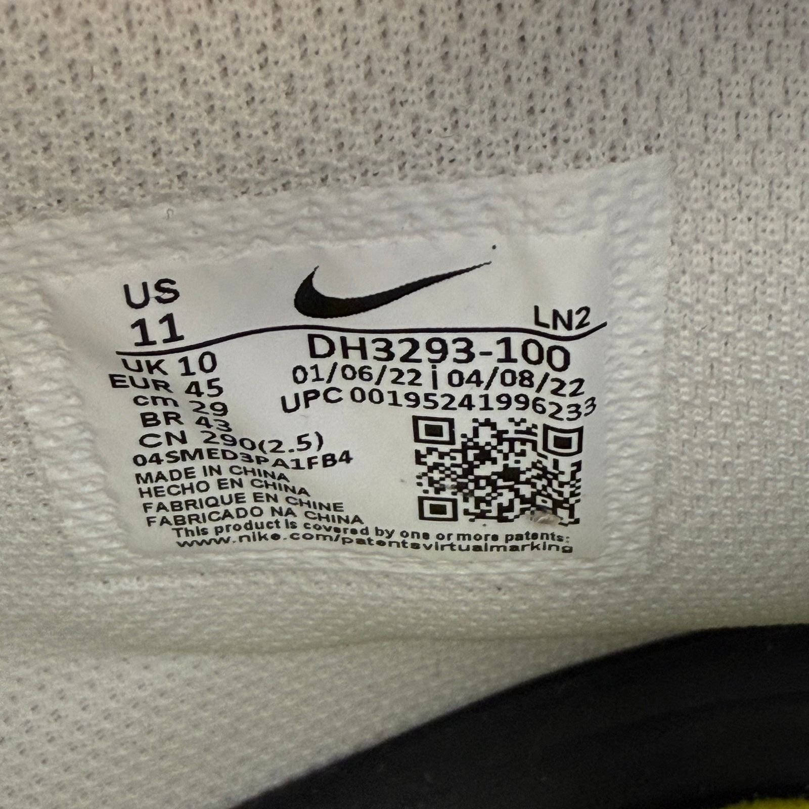 Nike NIKE ALPHA MENACE PRO 3 MEN'S 11 DETACH FOOTBALL CLEATS DH3 Size US 11 / EU 44 - 6 Thumbnail