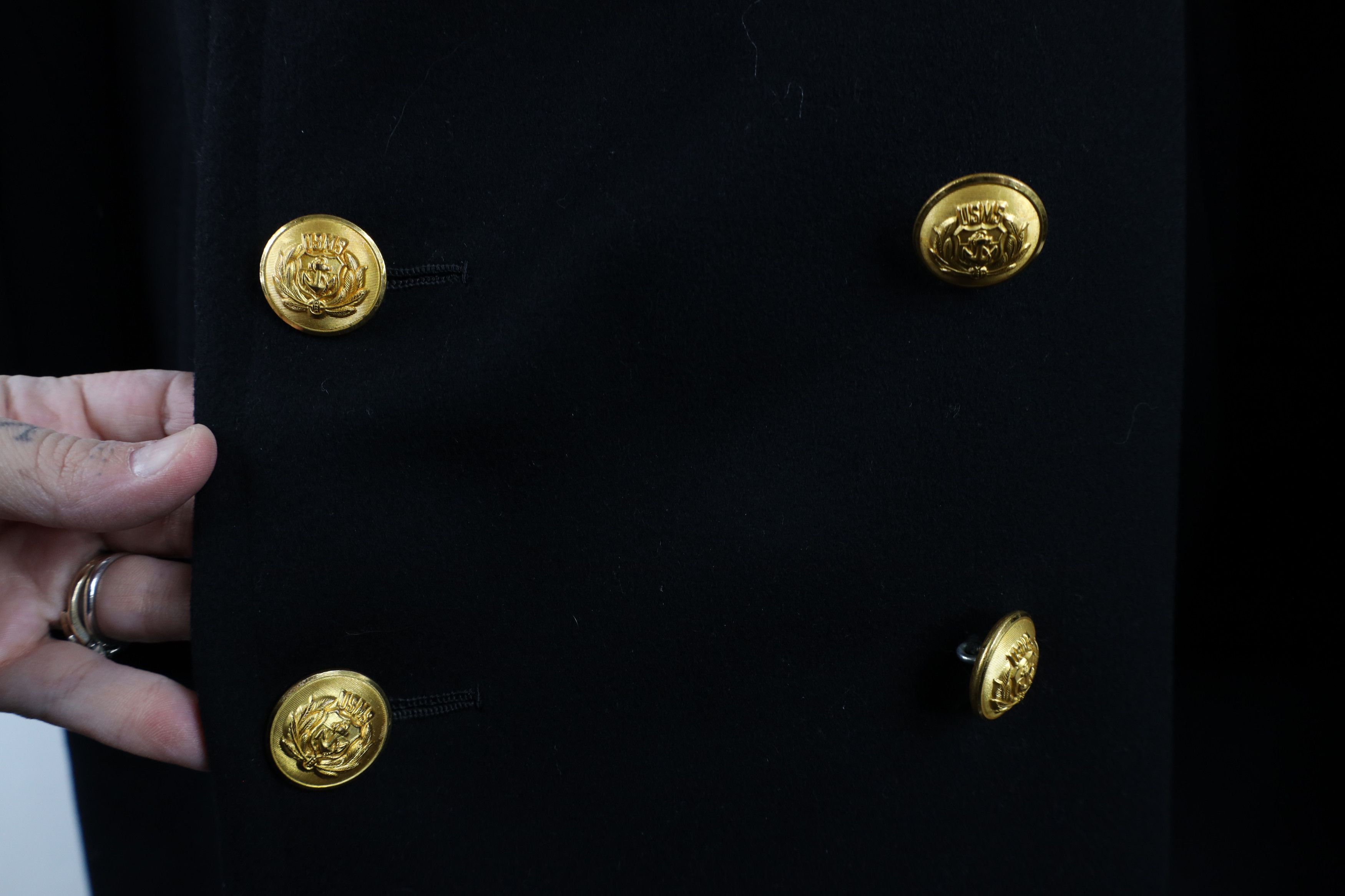 Vintage Vintage 50s 60s United States Navy Breasted Trench Coat Size US XL / EU 56 / 4 - 6 Thumbnail
