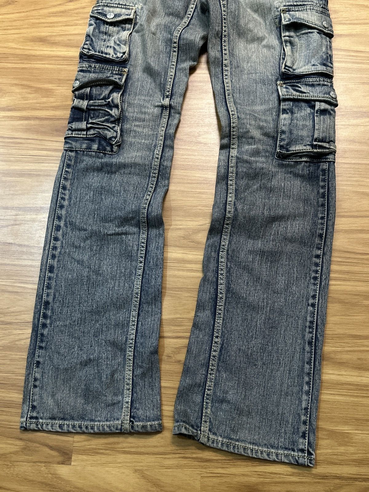 Nicole Club Nicole Club For Men Flare Multi Pocket Bondage Denim Jeans Size US 32 / EU 48 - 18 Thumbnail