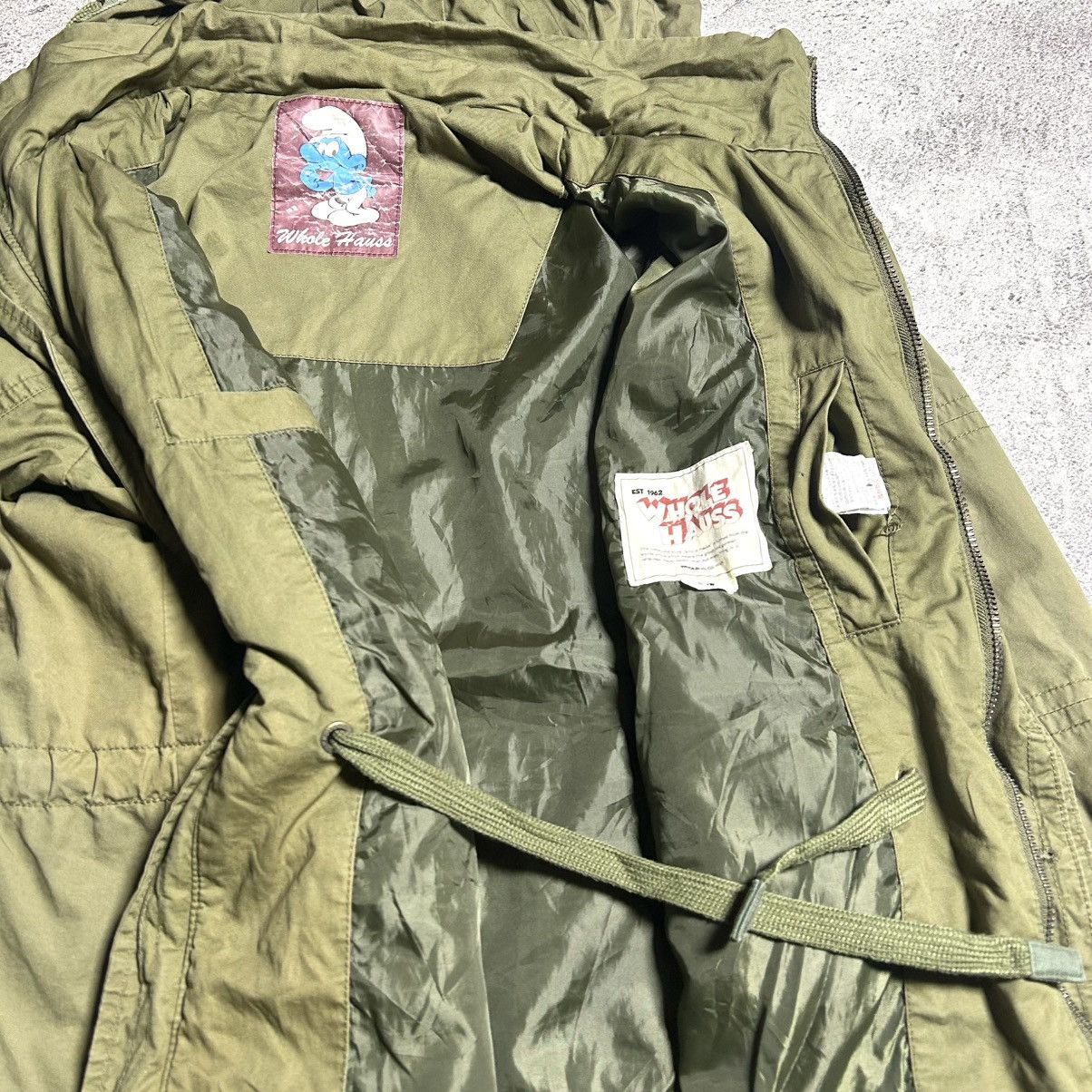 Cartoon Network Vintage M65 Jacket Whole Hauss THE SMURFS Size US L / EU 52-54 / 3 - 19 Thumbnail