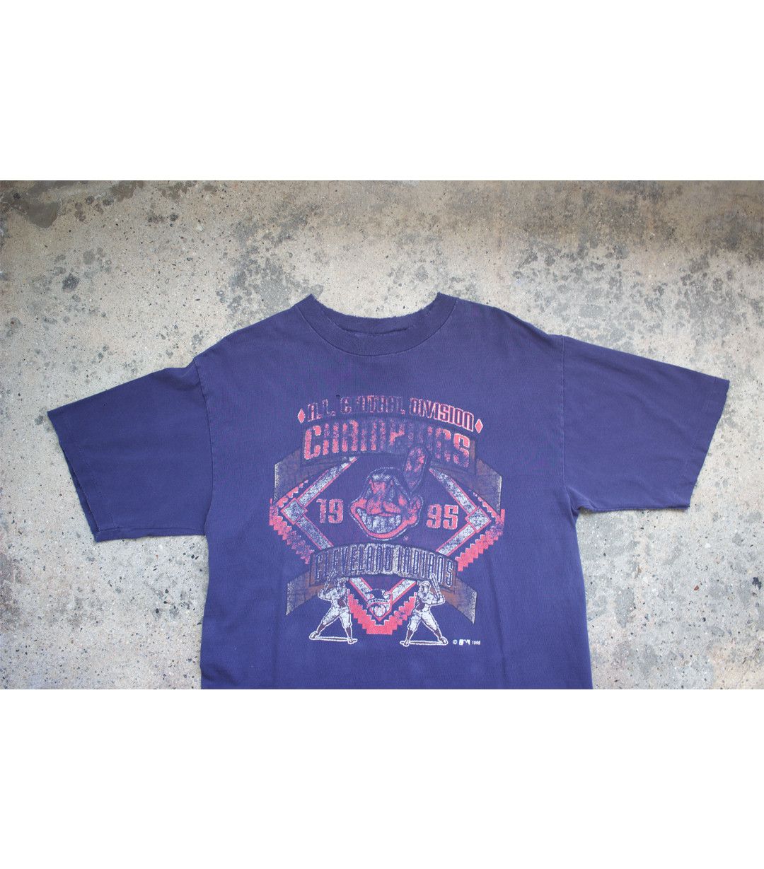 Vintage 1995 Vintage Cleveland Indians T-Shirt Size US L / EU 52-54 / 3 - 3 Thumbnail