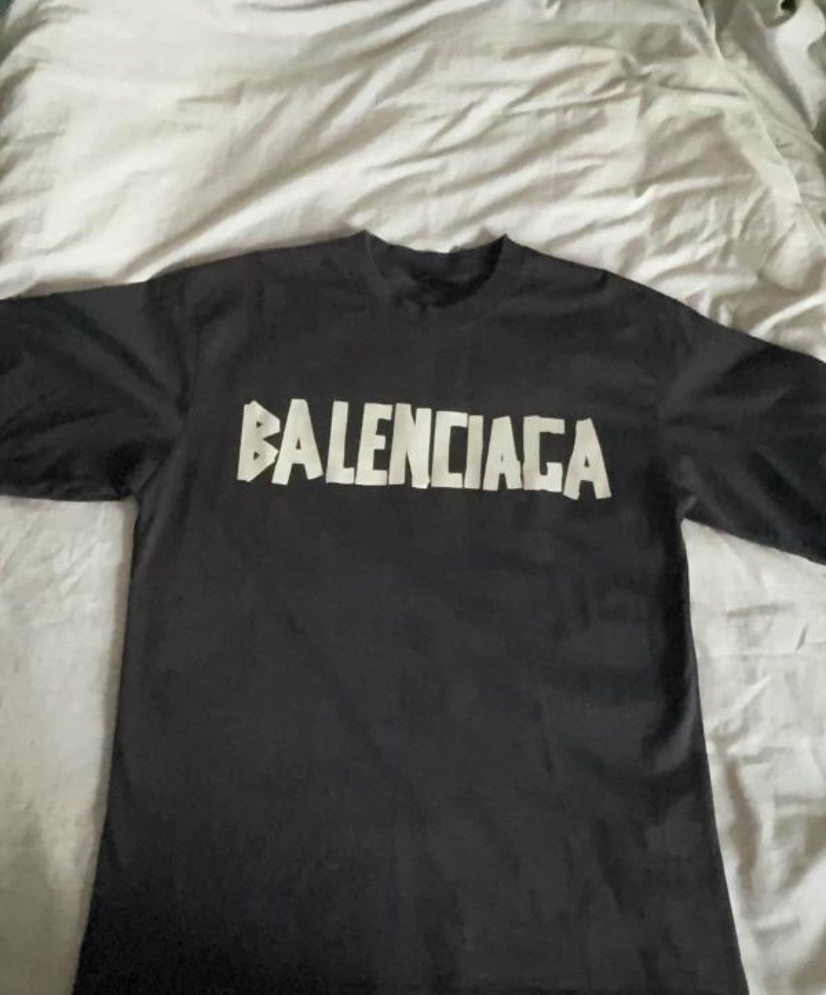 Balenciaga black tape short sleeve Balenciaga t-shirt L size wxx Size US L / EU 52-54 / 3 - 1 Thumbnail