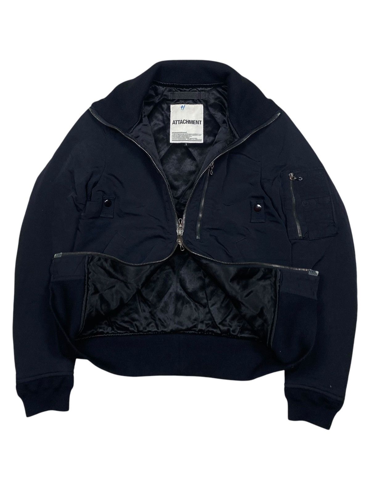 Attachment 2000s Attachment - Riri Zips Bomber Work Jacket Size US M / EU 48-50 / 2 - 8 Thumbnail