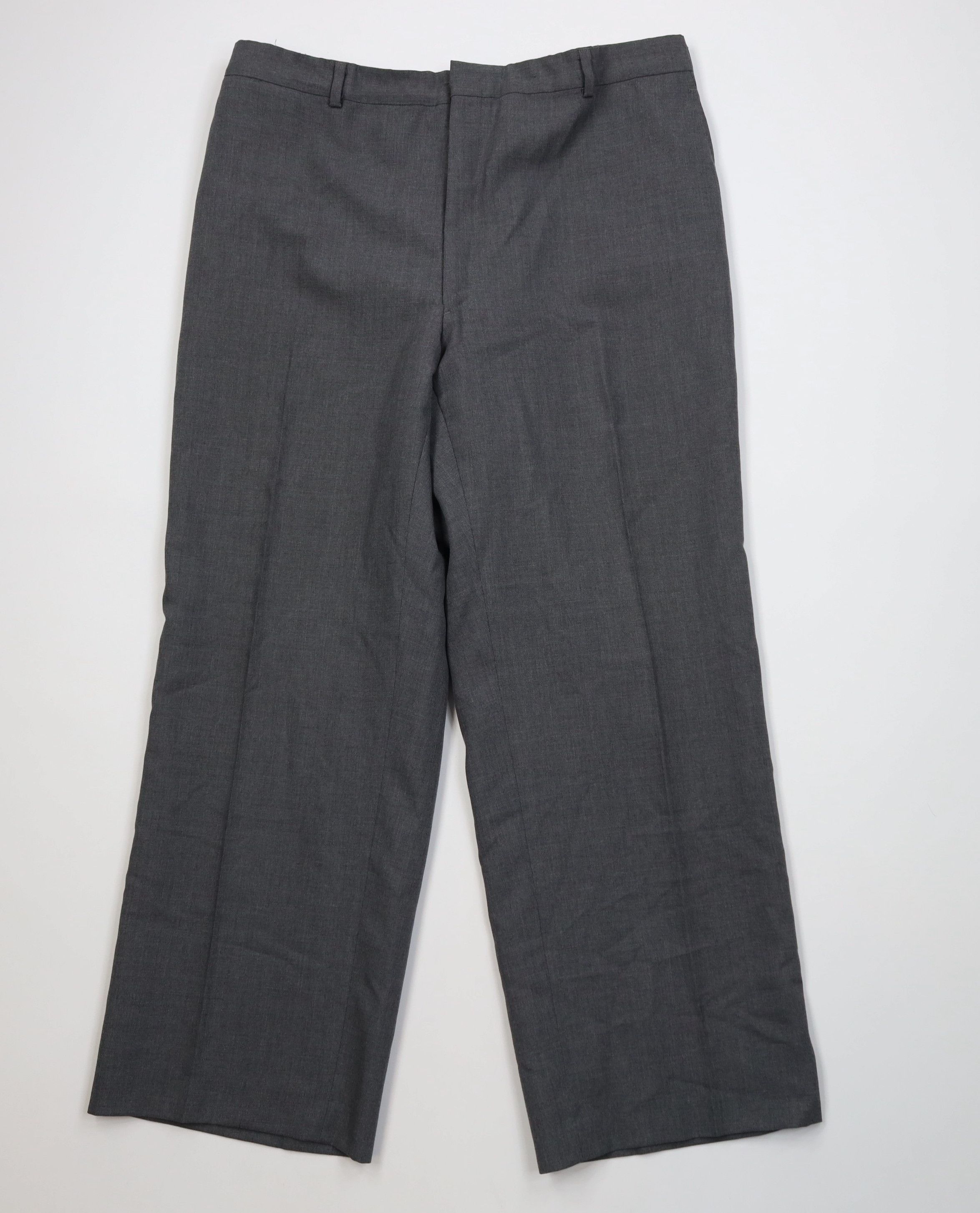 Vintage Vintage 70s Streetwear Knit Wide Leg Chino Pants Gray USA Size US 36 / EU 52 - 1 Thumbnail