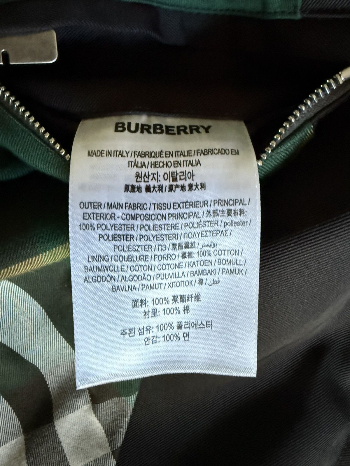 Burberry Check Lined Zip Up Jacket Size US M / EU 48-50 / 2 - 15 Thumbnail