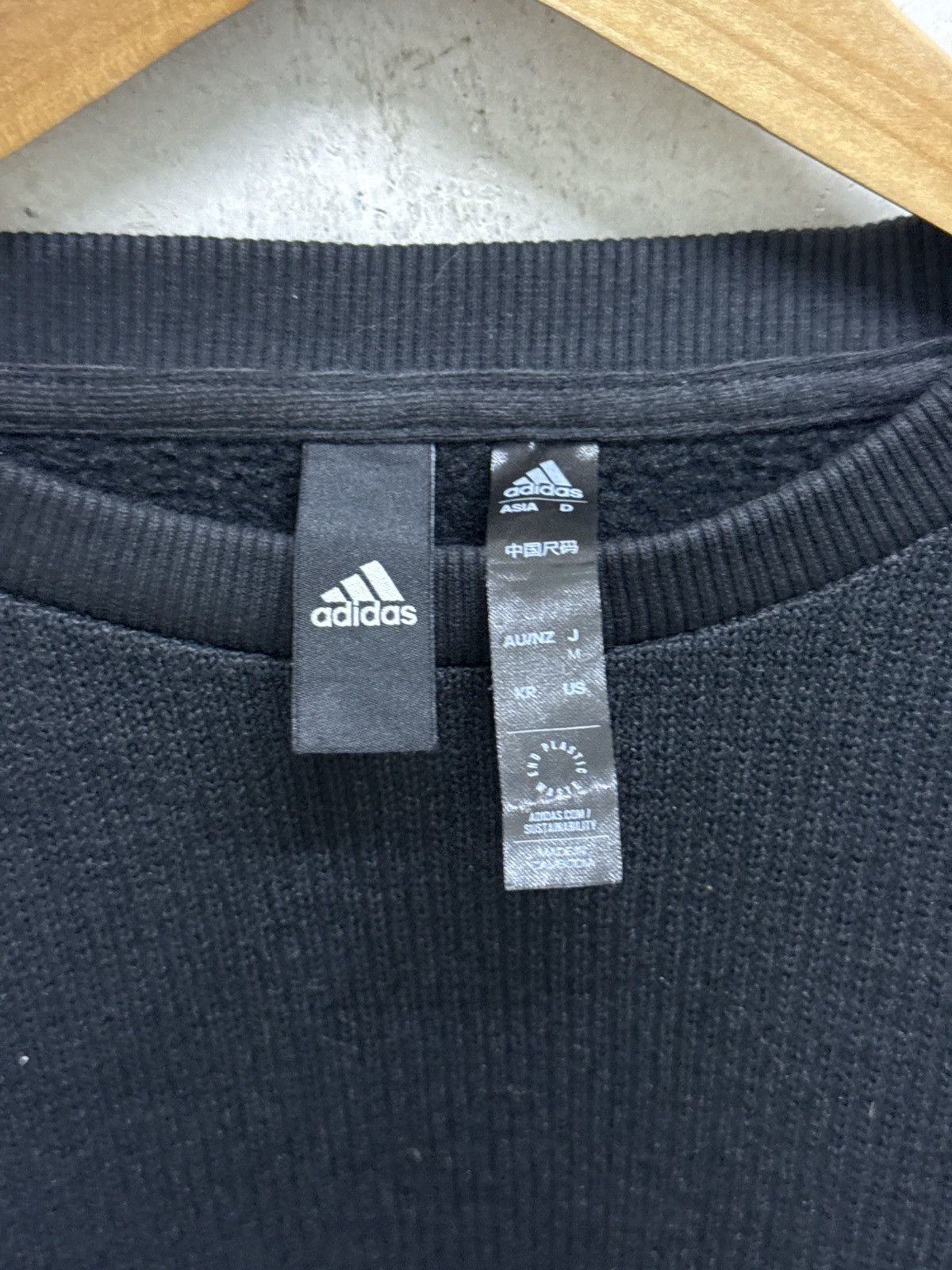 Adidas Adidas Essentials Three Stripe End Plastic Waste Sweatshirt Size US M / EU 48-50 / 2 - 7 Thumbnail
