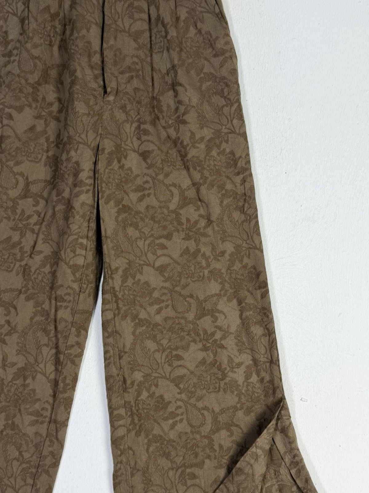 GOA Natural Vintage Goa Velvet Flower Flare Size 28" / US 6 / IT 42 - 4 Thumbnail