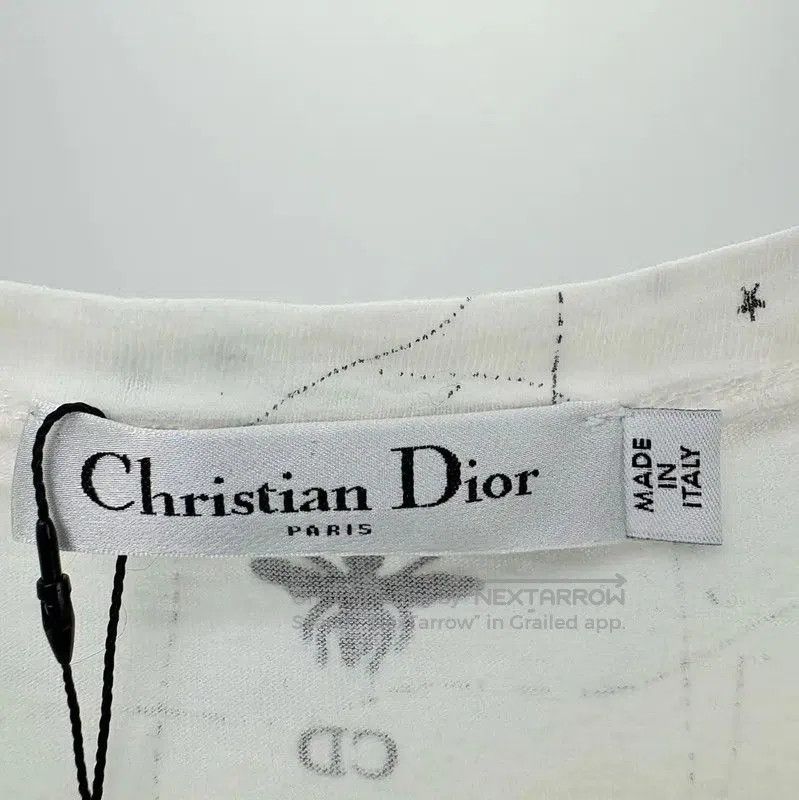 Dior Dior Women's White Graphic T. Size S / US 4 / IT 40 - 3 Thumbnail