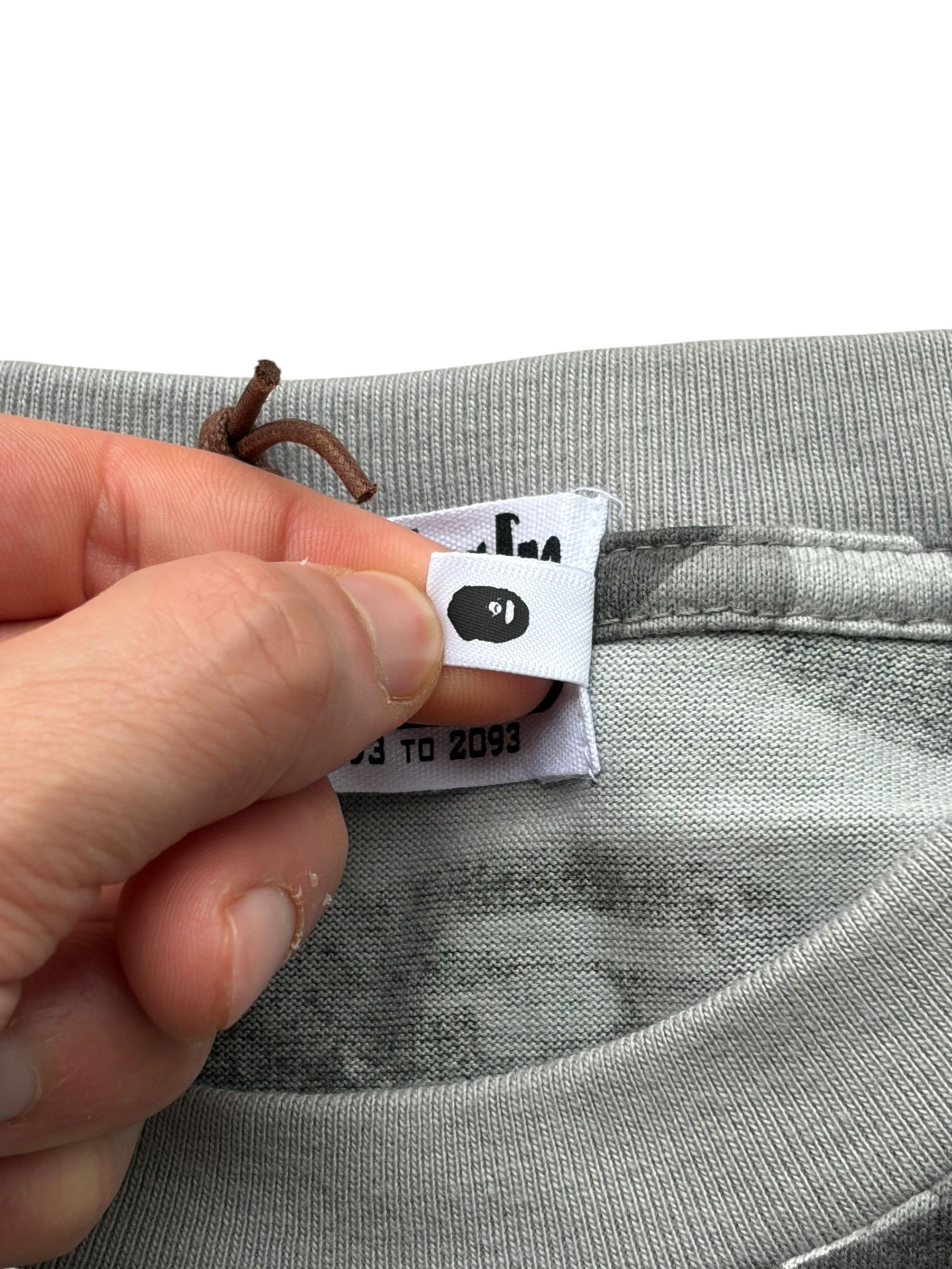 Bape Bape Grey Camo Honeycome Space System Longsleeve T-Shirt Size US L / EU 52-54 / 3 - 8 Thumbnail