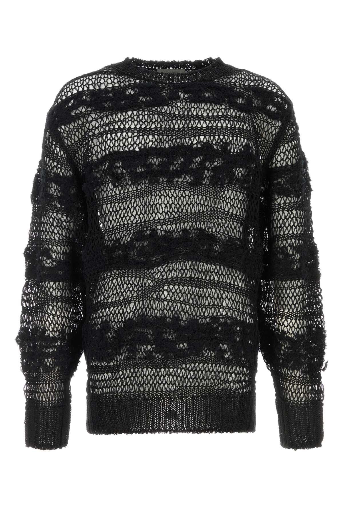 Yohji Yamamoto Black Crochet Sweater Size US L / EU 52-54 / 3 - 1 Thumbnail