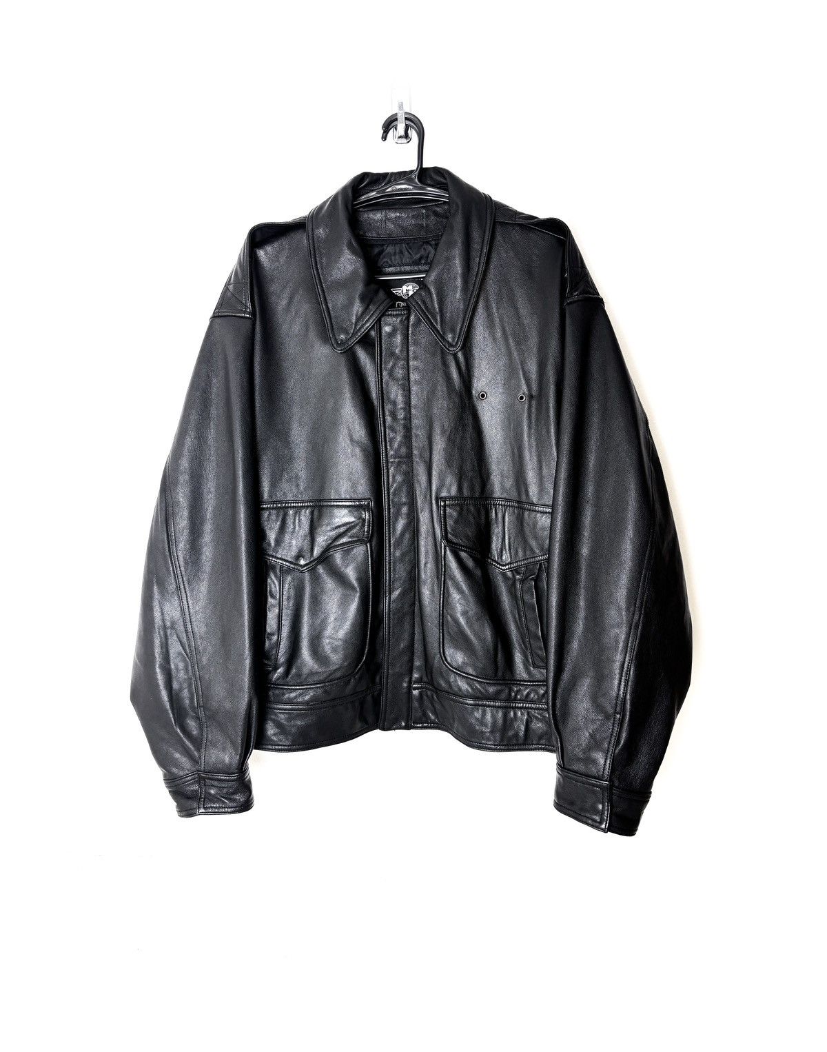Genuine Leather Murphy & Hartelius Leather Aviator Bomber Jacket Size US L / EU 52-54 / 3 - 1 Thumbnail