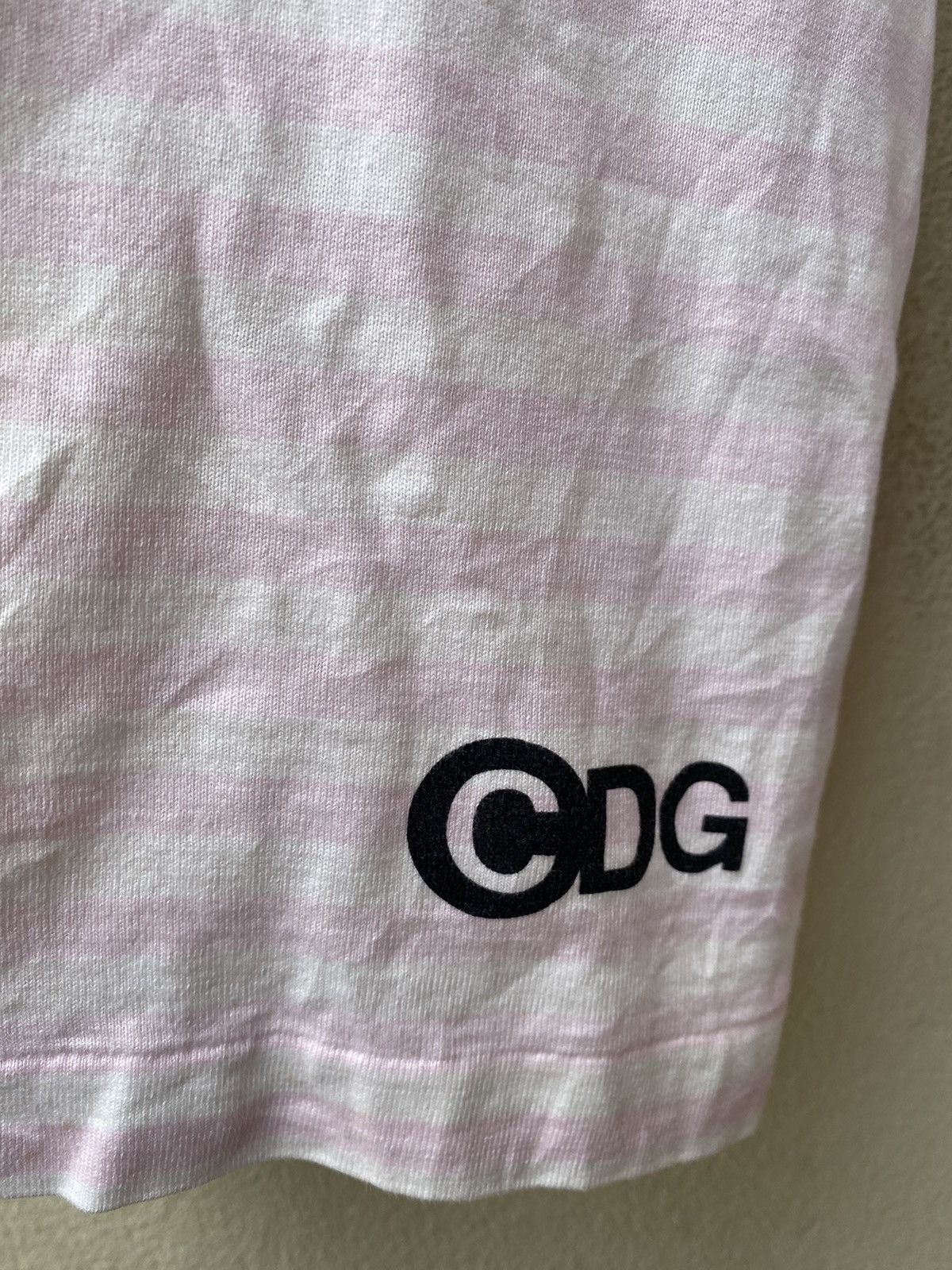 Comme des Garcons pink white striped Size US M / EU 48-50 / 2 - 3 Thumbnail