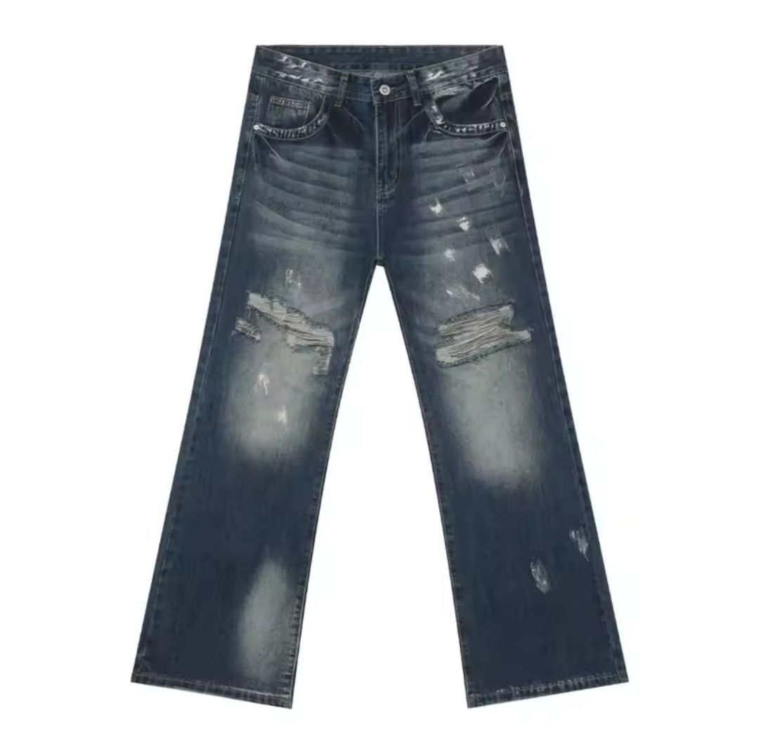 Japanese Brand × Jean Boot Cutting Casual Straight Denim Size US 33 - 6 Thumbnail
