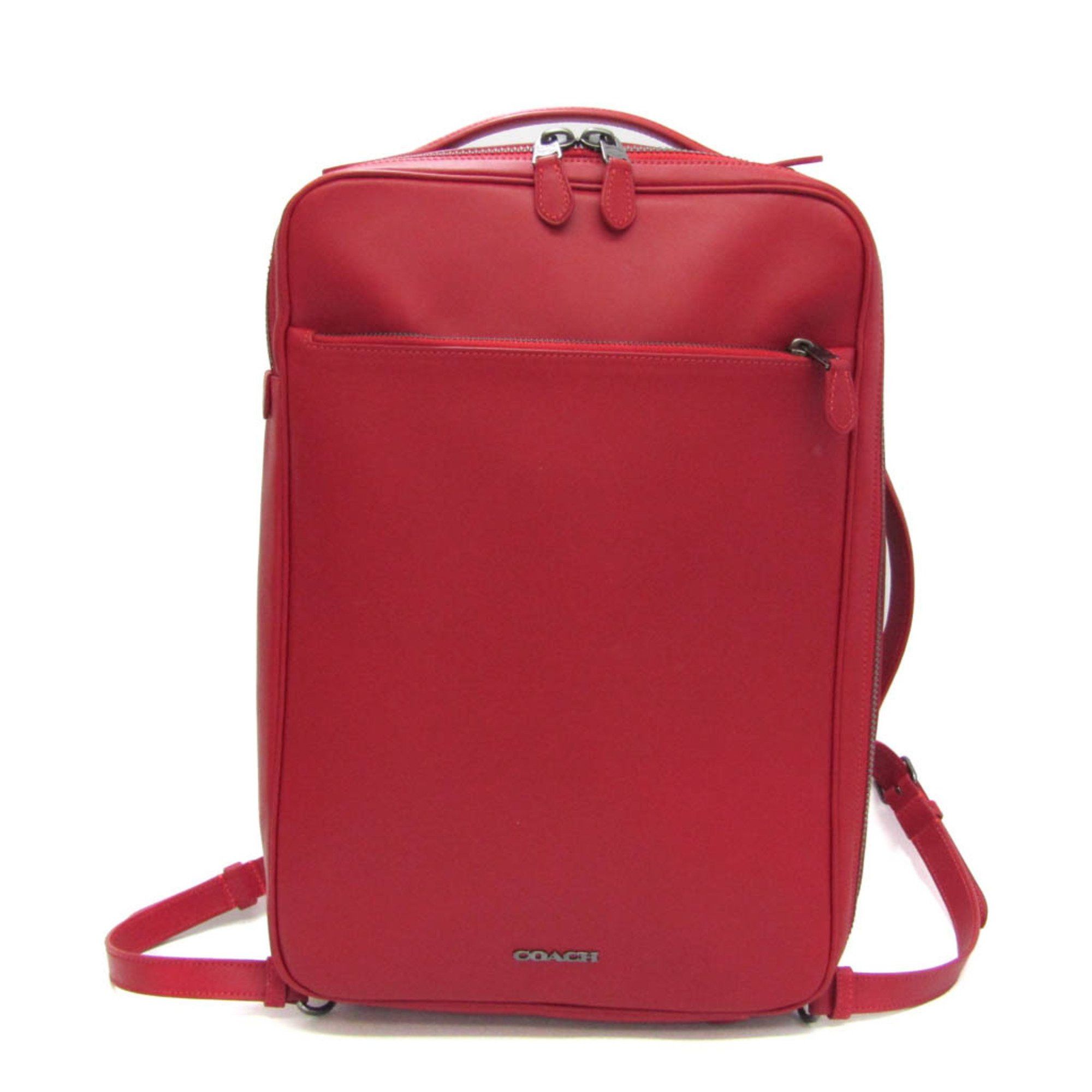 image of Coach Graham Convertible C6877 Men's Leather Backpack,briefcase Red Color